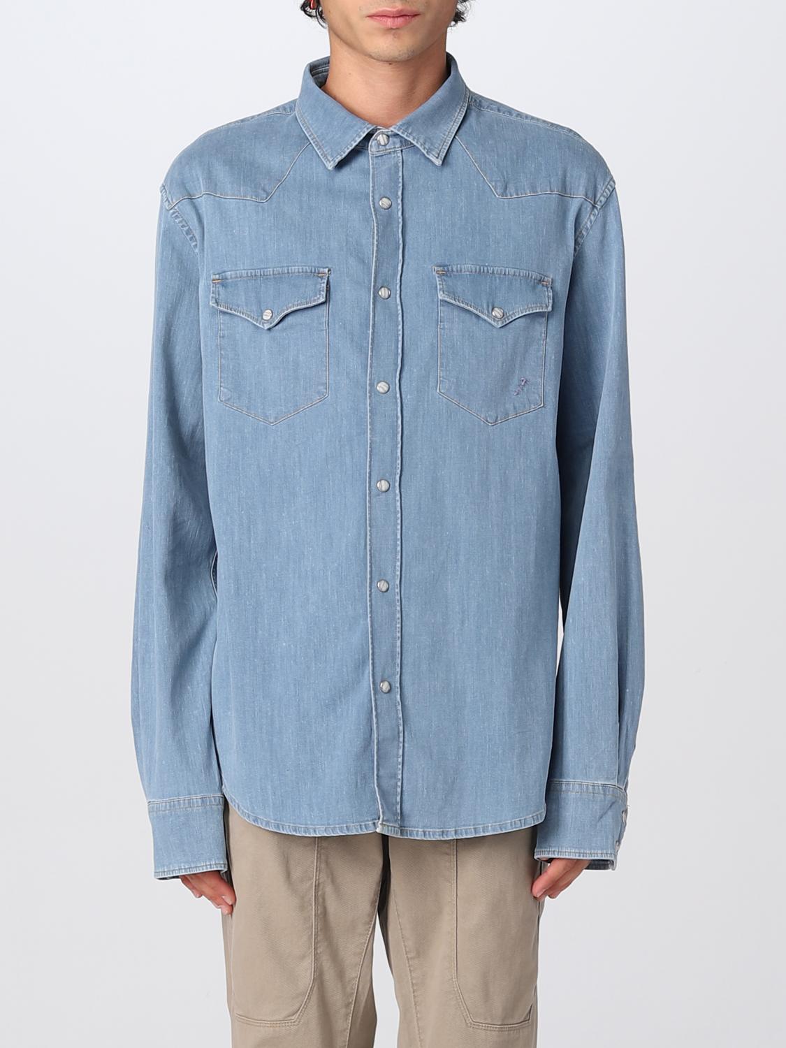 RE-HASH: Shirt men - Blue | Re_HasH shirt CM10 1621 online at GIGLIO.COM
