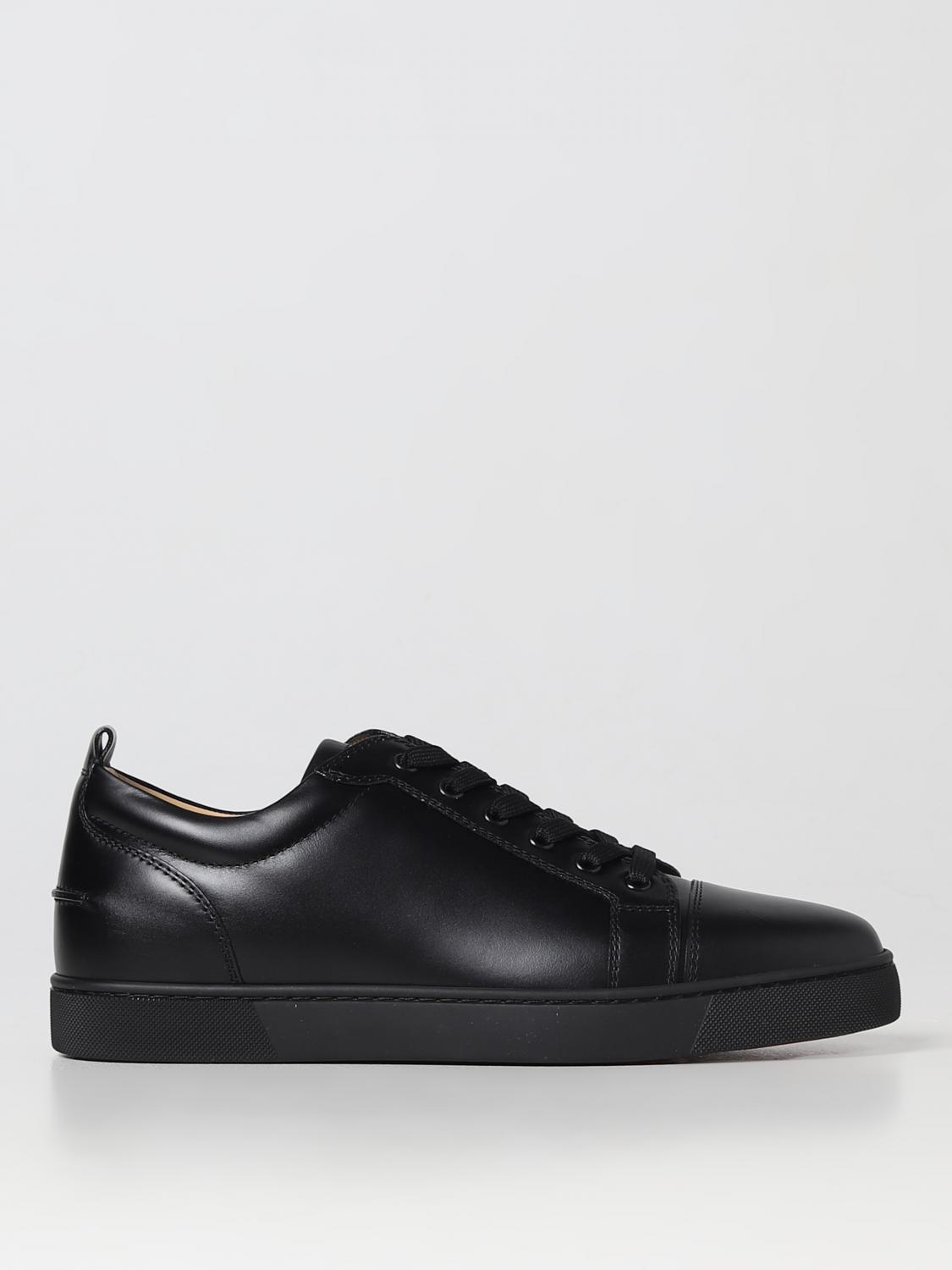 CHRISTIAN LOUBOUTIN Louis Junior leather sneakers Black Christian Louboutin sneakers 1130548 online at GIGLIO.COM