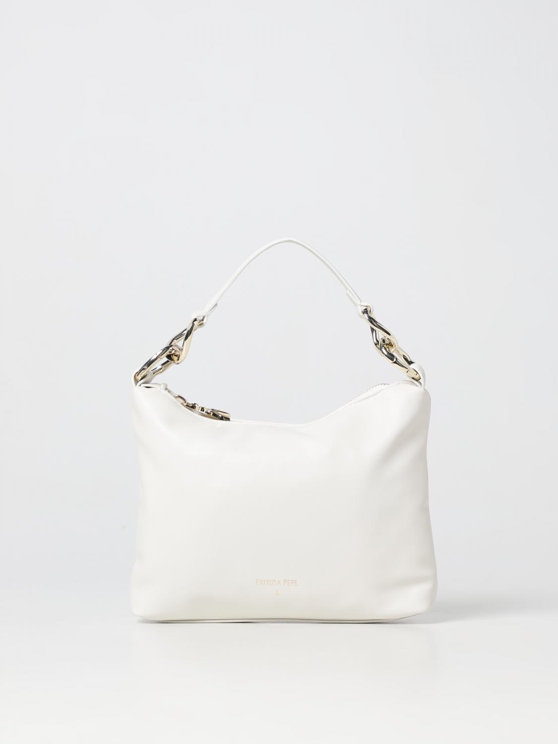 PATRIZIA PEPE BORSA A SPALLA: Borsa Patrizia Pepe in nappa sintetica, Bianco - Img 3