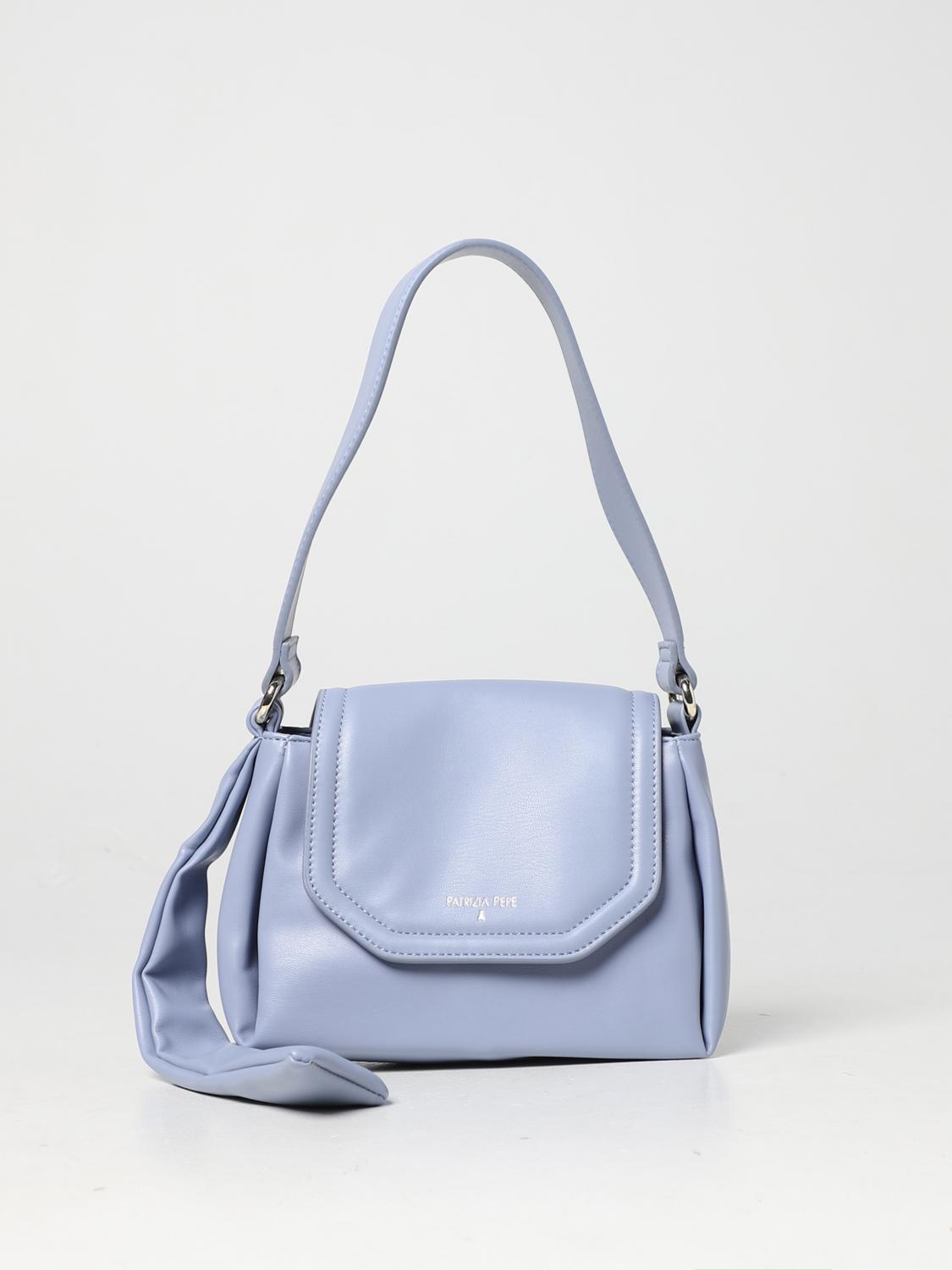 PATRIZIA PEPE BORSA A SPALLA: Borsa Patrizia Pepe in pelle sintetica, Blue - Img 1