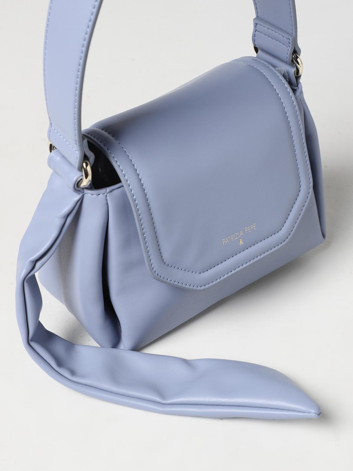 PATRIZIA PEPE BORSA A SPALLA: Borsa Patrizia Pepe in pelle sintetica, Blue - Img 3