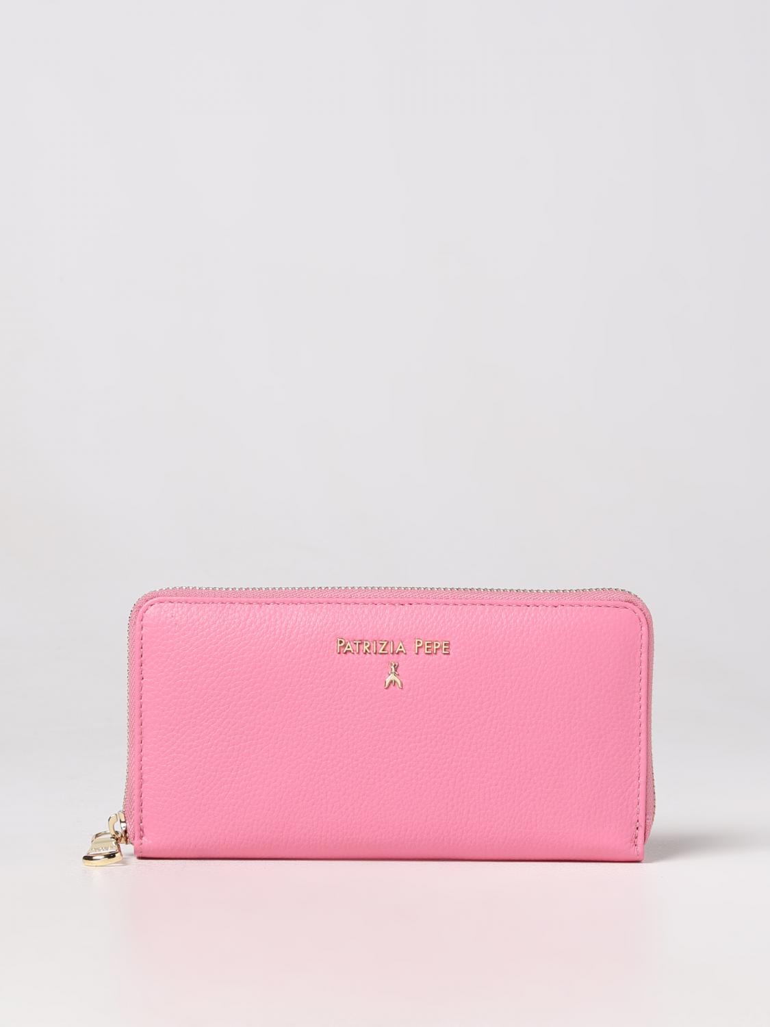 PATRIZIA PEPE: Wallet woman - Pink | Patrizia Pepe wallet