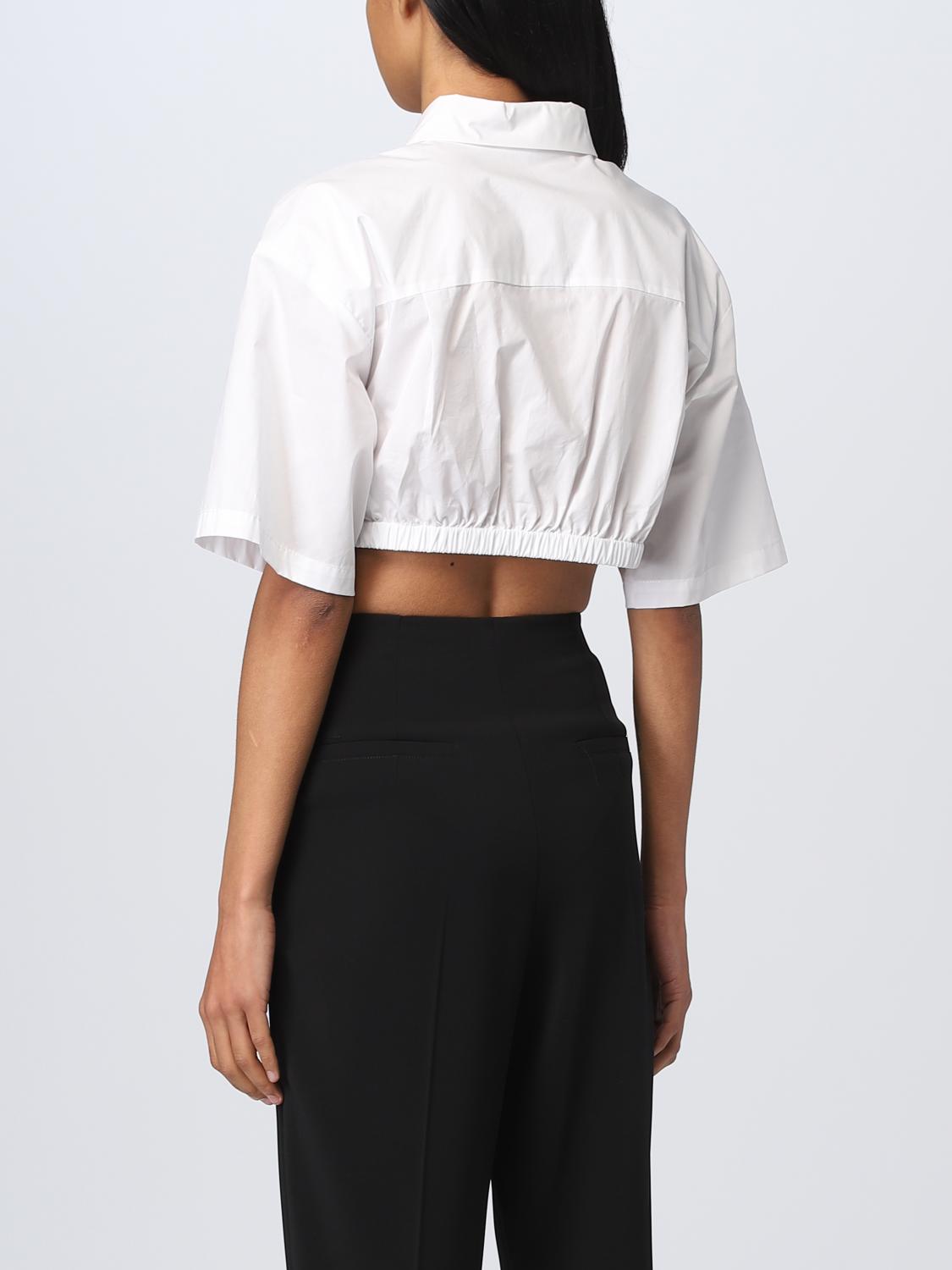 PATRIZIA PEPE HEMDBLUSE: Hemdbluse damen Patrizia Pepe, Weiß - Img 2