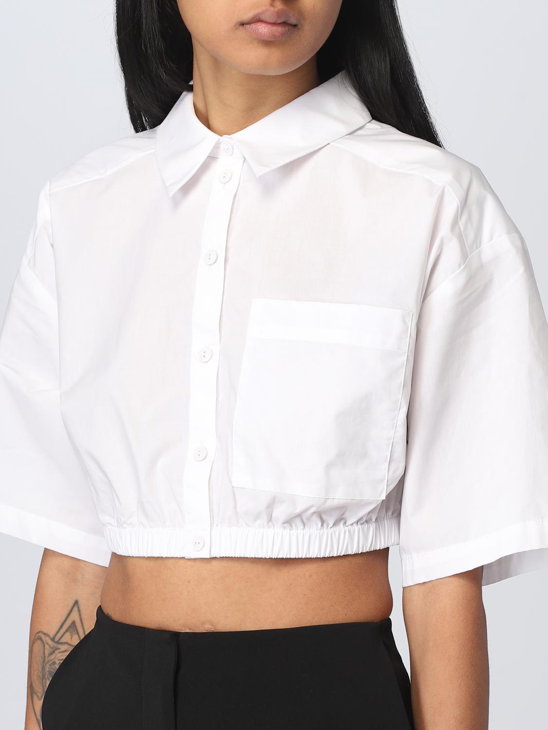 PATRIZIA PEPE HEMDBLUSE: Hemdbluse damen Patrizia Pepe, Weiß - Img 3