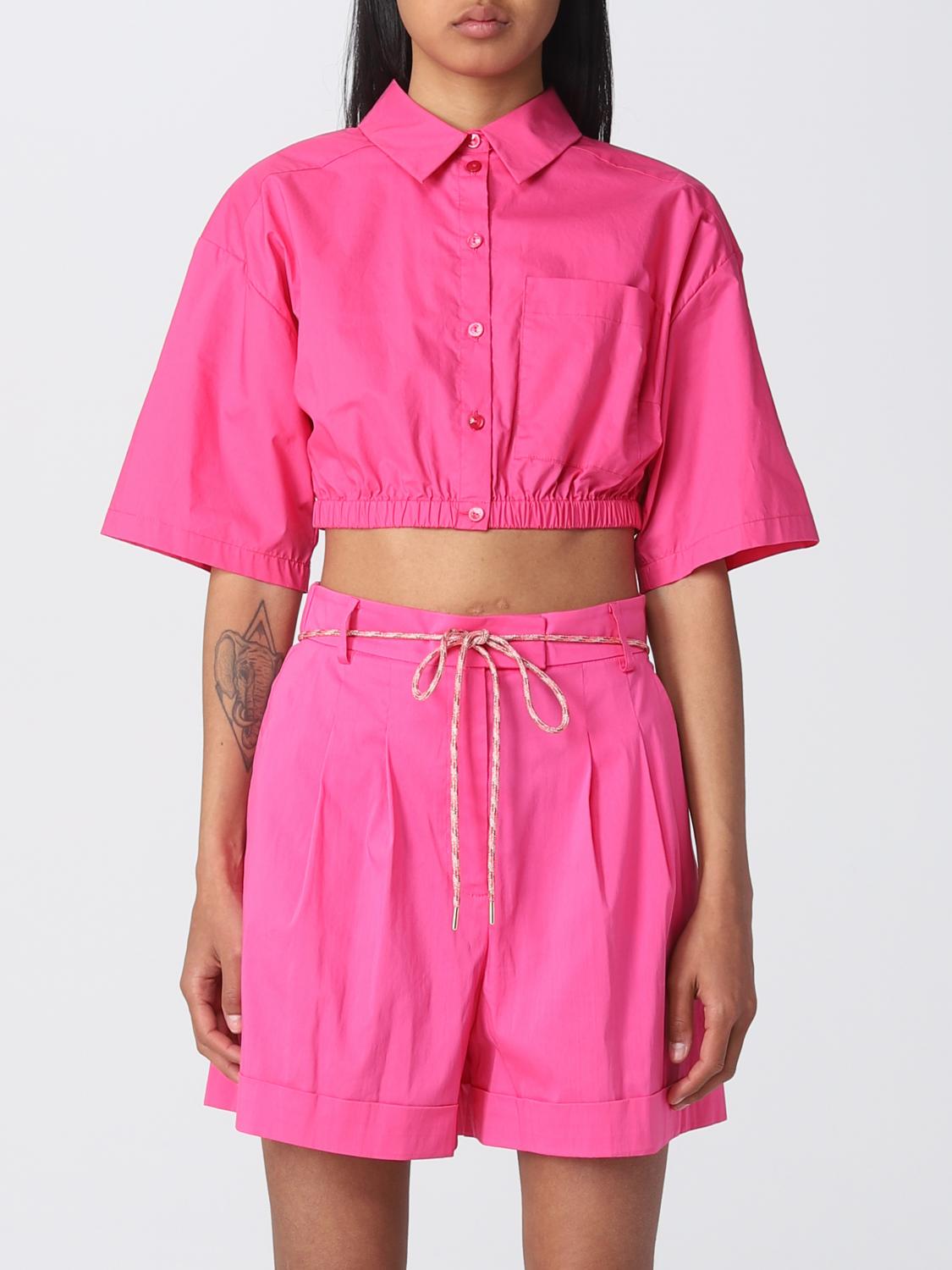 PATRIZIA PEPE CAMISA: Camisa mujer Patrizia Pepe, Fucsia - Img 1