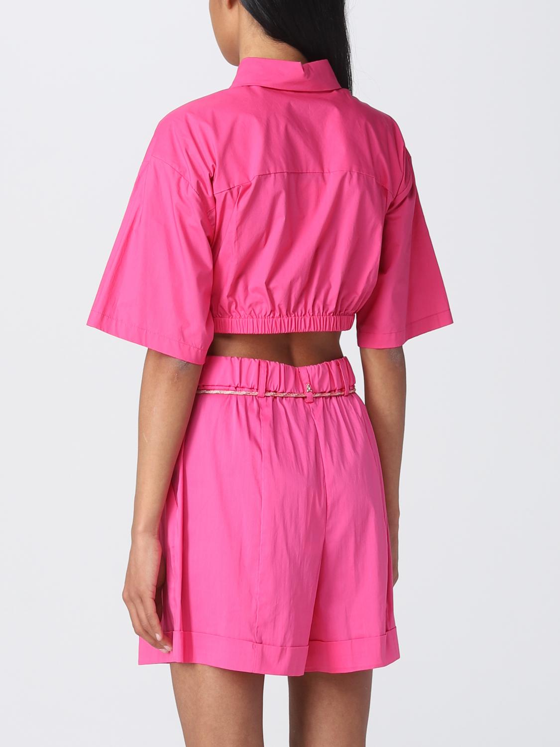 PATRIZIA PEPE CAMISA: Camisa mujer Patrizia Pepe, Fucsia - Img 3