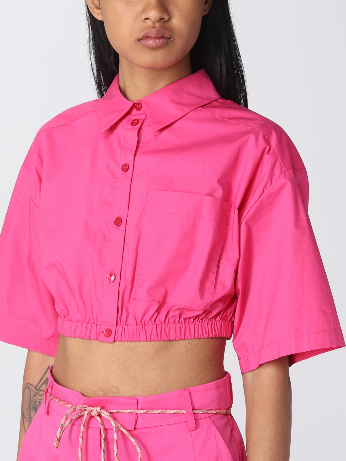 PATRIZIA PEPE CAMISA: Camisa mujer Patrizia Pepe, Fucsia - Img 4
