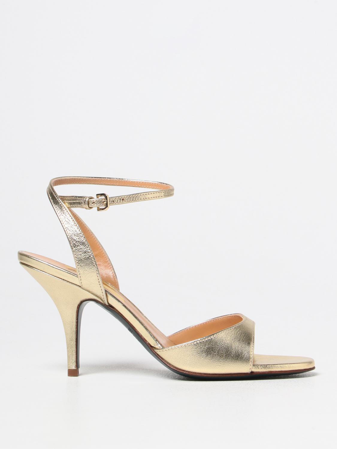 PATRIZIA PEPE SANDALEN MIT ABSATZ: Schuhe damen Patrizia Pepe, Gold - Img 1