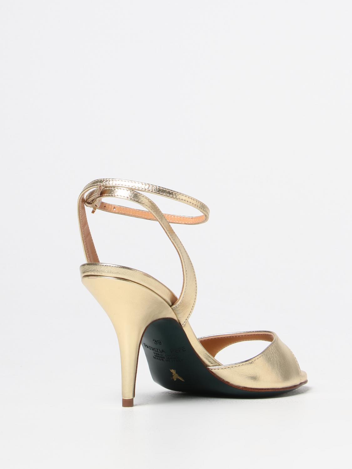 PATRIZIA PEPE SANDALEN MIT ABSATZ: Schuhe damen Patrizia Pepe, Gold - Img 3