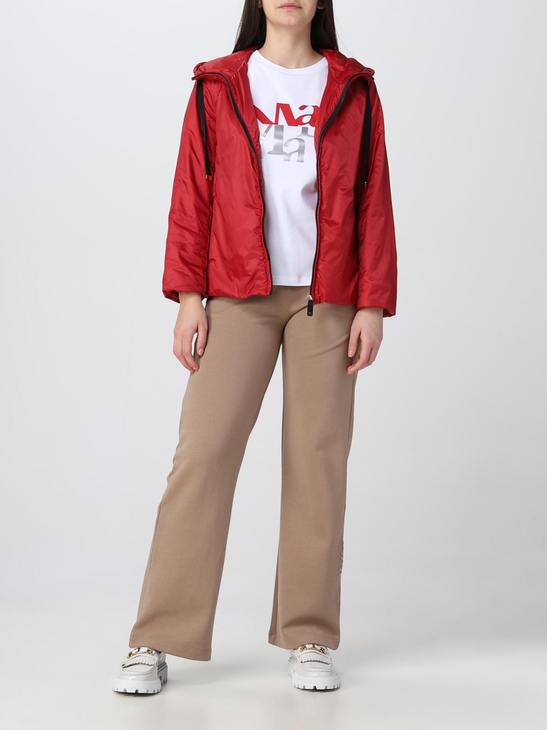 MAX MARA THE CUBE GIACCA: Giacca con cappuccio Max Mara The Cube, Rosso - Img 2