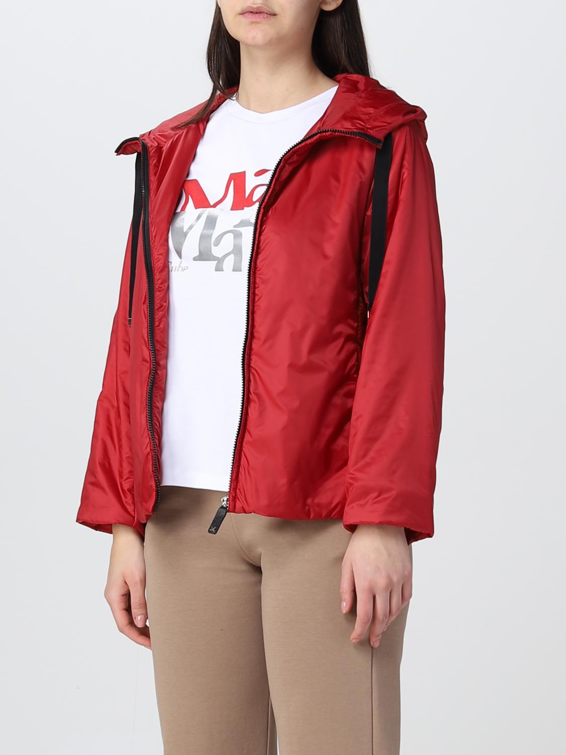 MAX MARA THE CUBE GIACCA: Giacca con cappuccio Max Mara The Cube, Rosso - Img 4