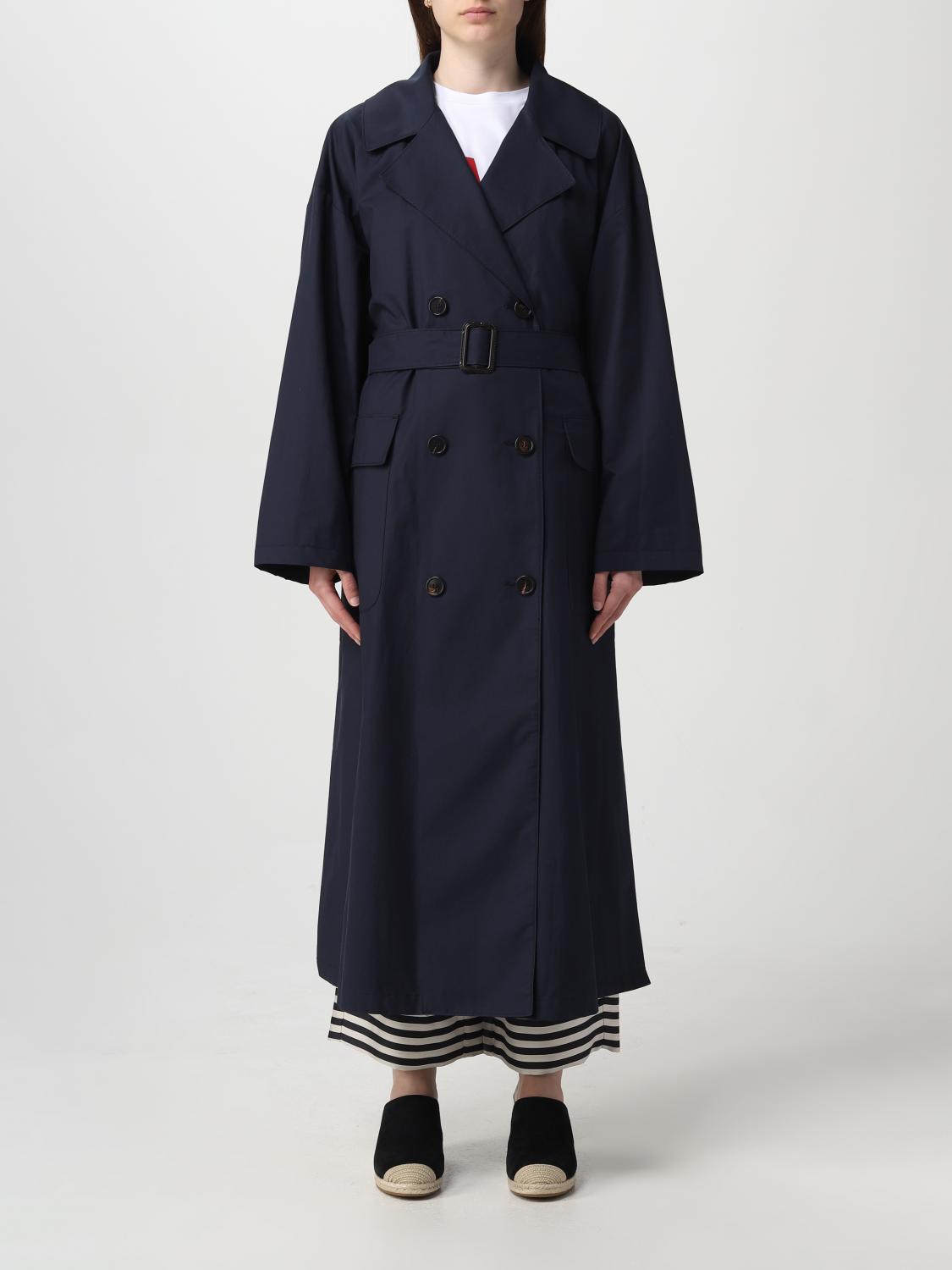 MAX MARA THE CUBE TRENCHCOAT: Mantel damen Max Mara The Cube, Blau - Img 1