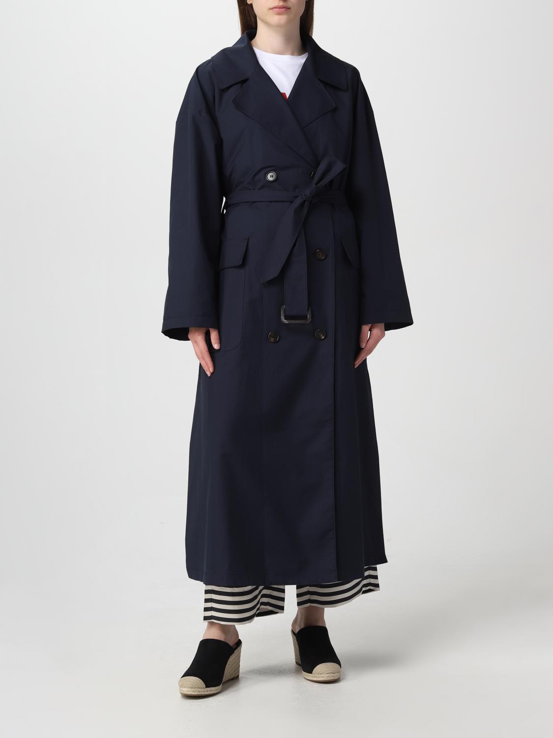 MAX MARA THE CUBE TRENCHCOAT: Mantel damen Max Mara The Cube, Blau - Img 2