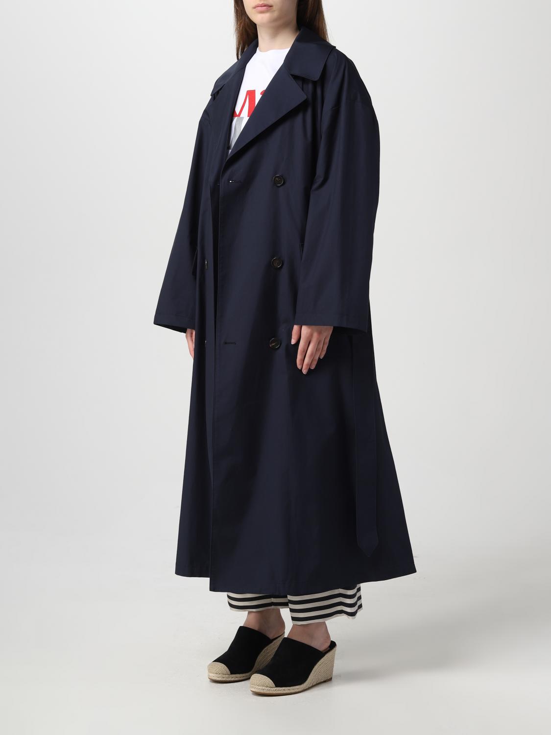 MAX MARA THE CUBE TRENCHCOAT: Mantel damen Max Mara The Cube, Blau - Img 4