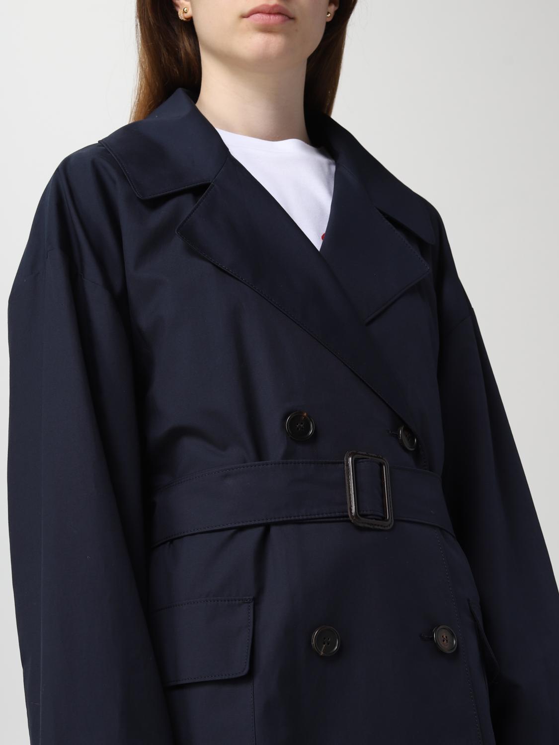 MAX MARA THE CUBE TRENCHCOAT: Mantel damen Max Mara The Cube, Blau - Img 5