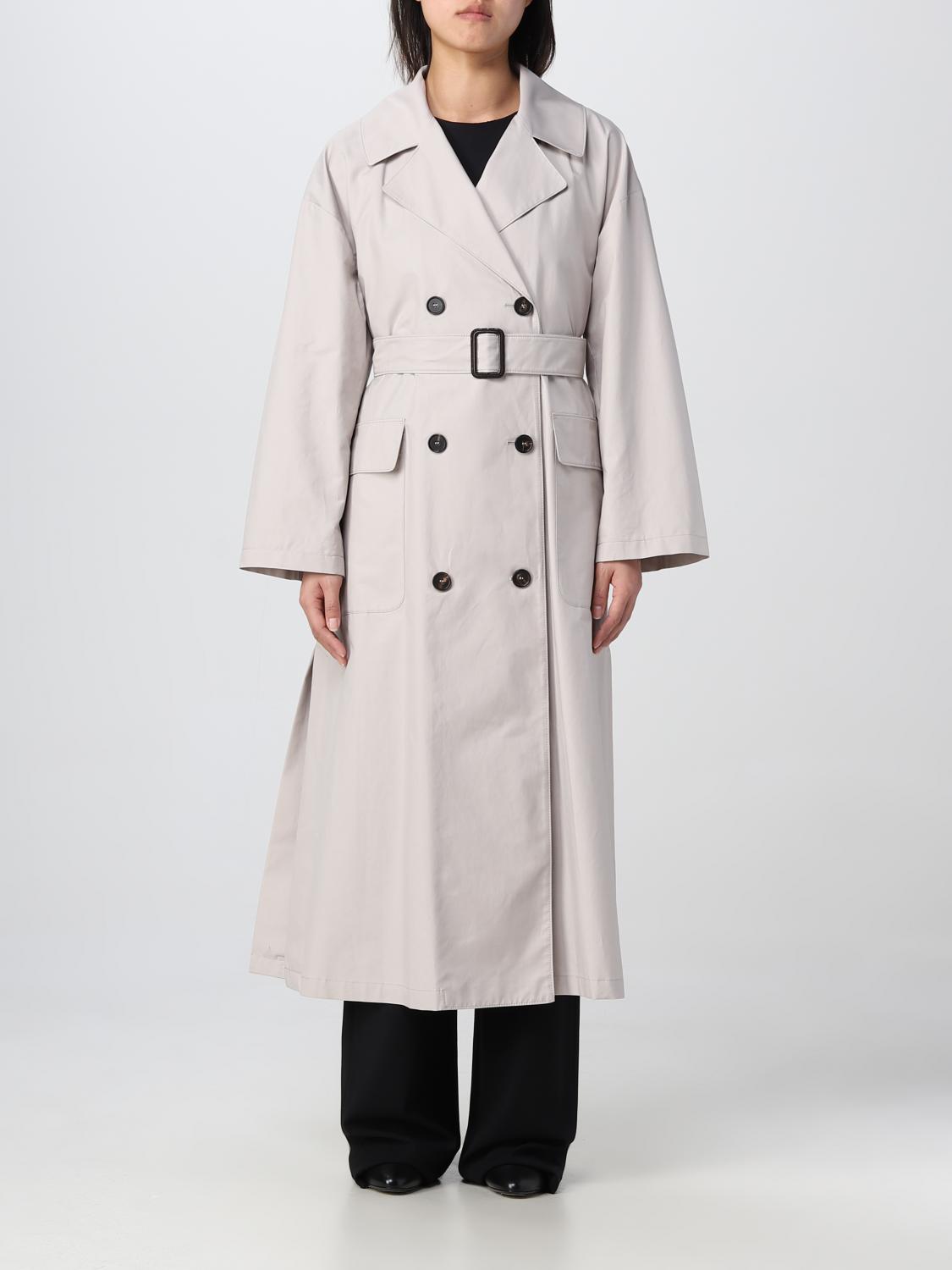 アウターその他 MAX MARA THE CUBE Woman Trench coat Beige 2390210537600 002 Max Mara The Cube Outlet: Coat woman - Yellow Cream | Max