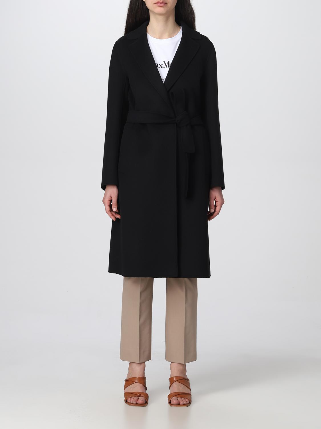 'S MAX MARA COAT: S Max Mara virgin wool coat, Black - Img 1