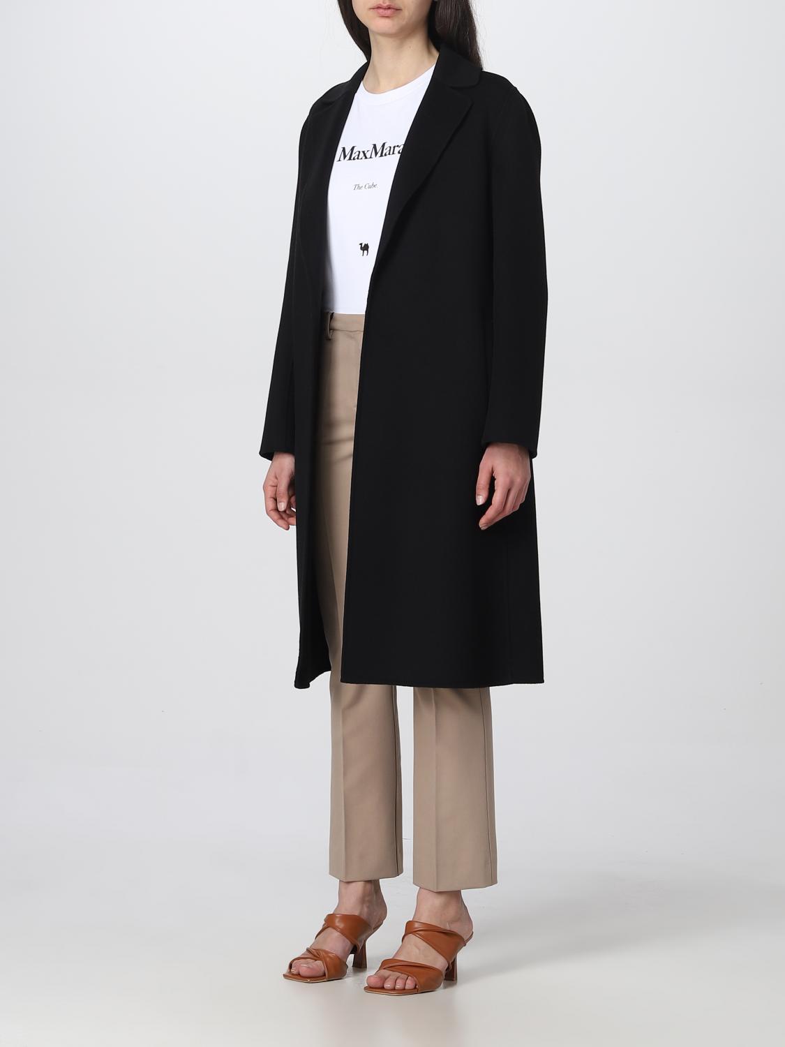 'S MAX MARA COAT: S Max Mara virgin wool coat, Black - Img 4