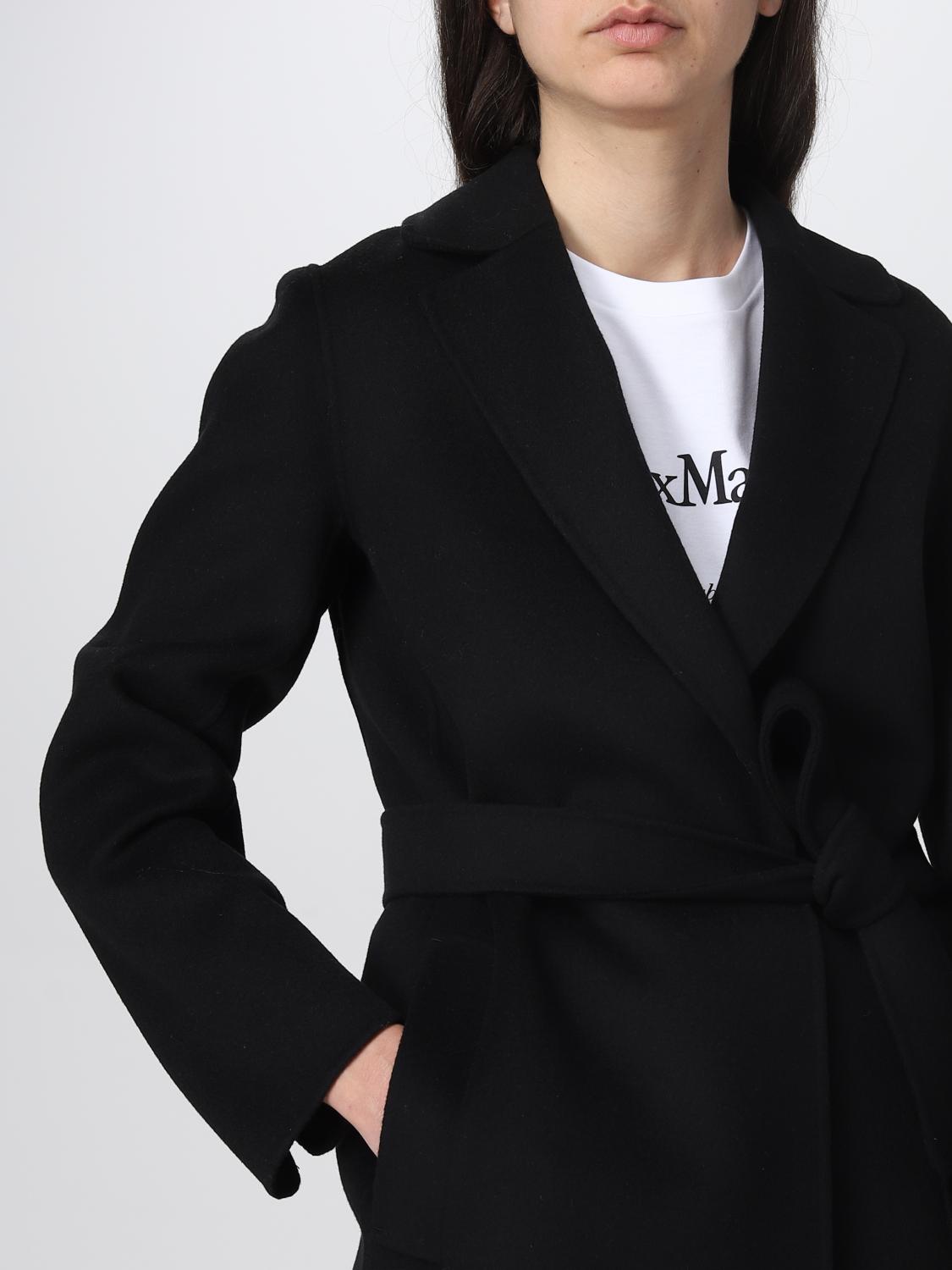 'S MAX MARA COAT: S Max Mara virgin wool coat, Black - Img 5