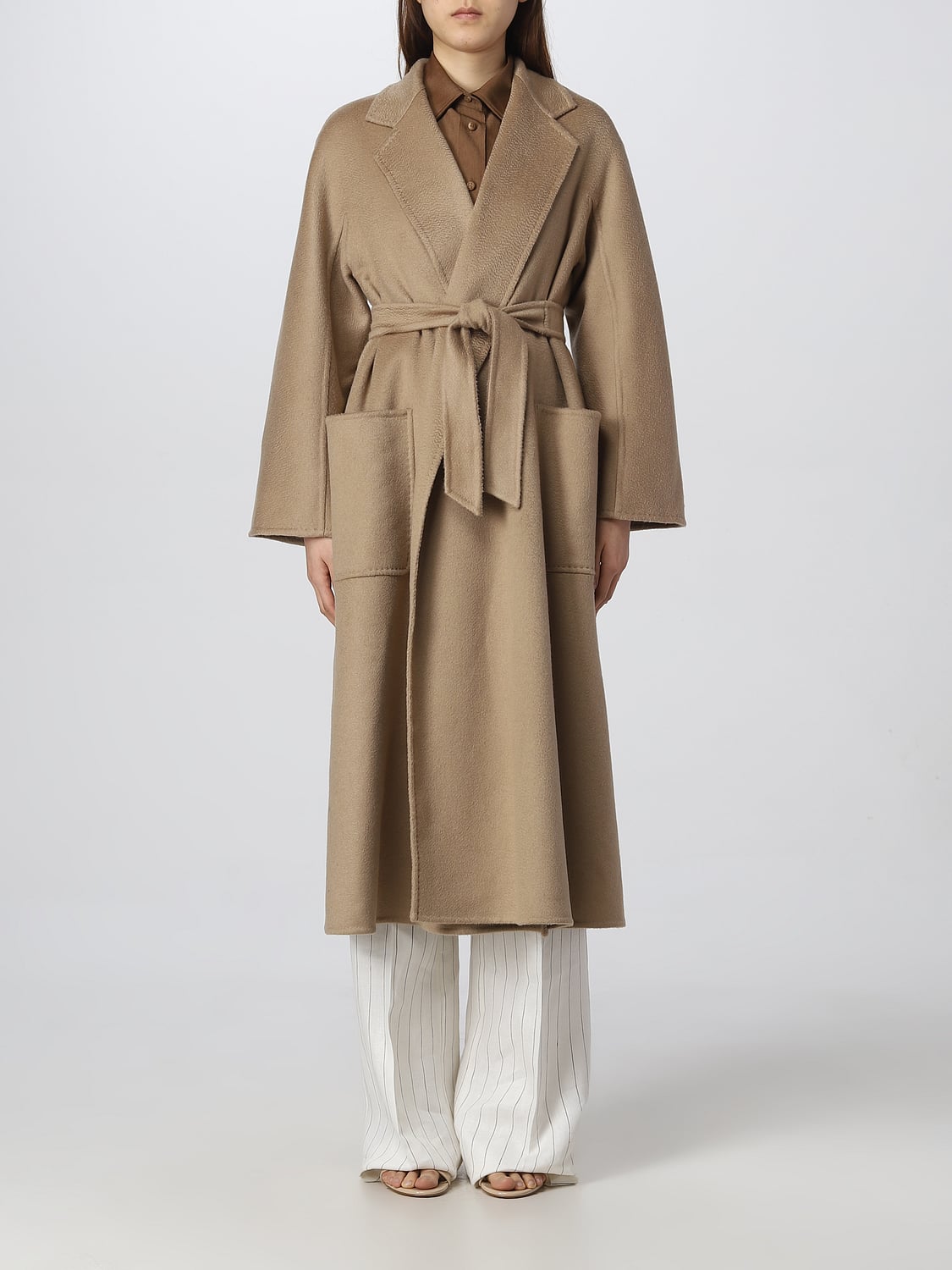 MAX MARA CAPPOTTO: Cappotto Max Mara in cashmere, Cammello - Img 1