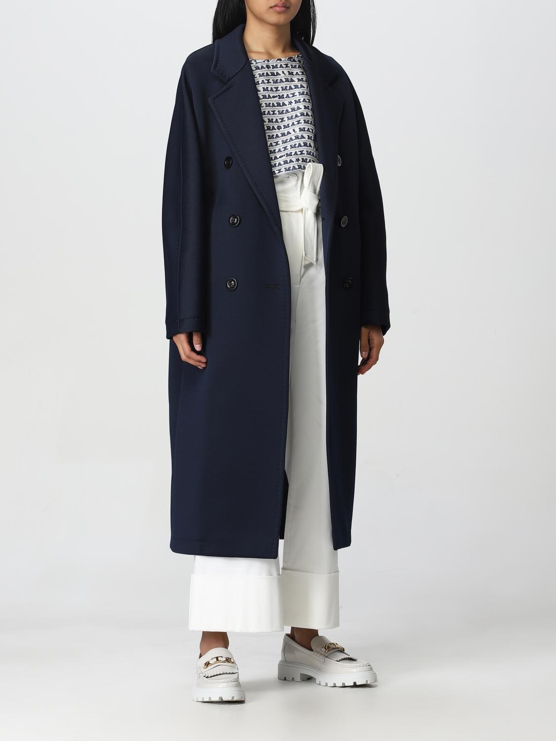 MAX MARA 大衣: 大衣 女士 Max Mara, 蓝色 - Img 2