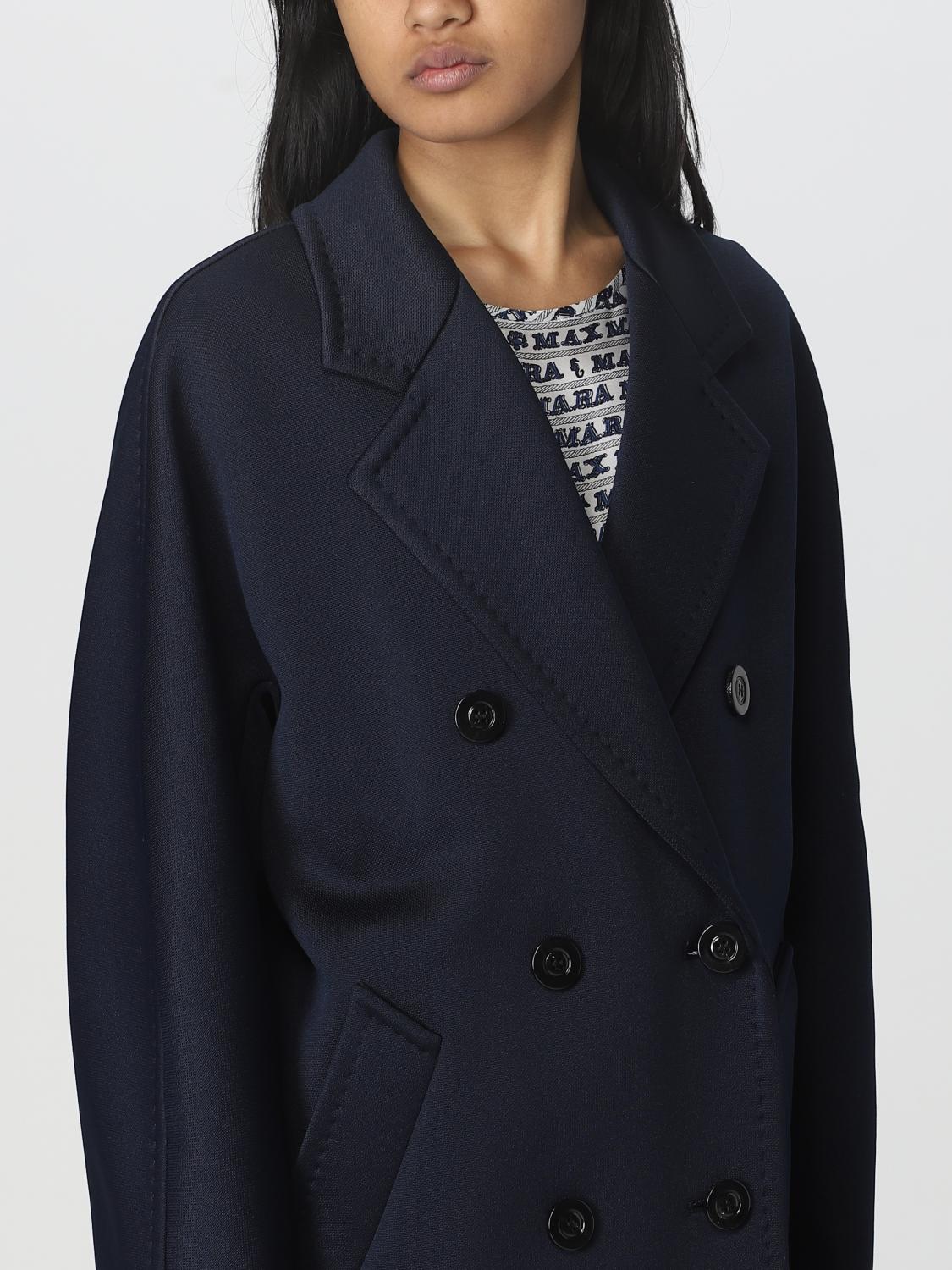 MAX MARA 大衣: 大衣 女士 Max Mara, 蓝色 - Img 5