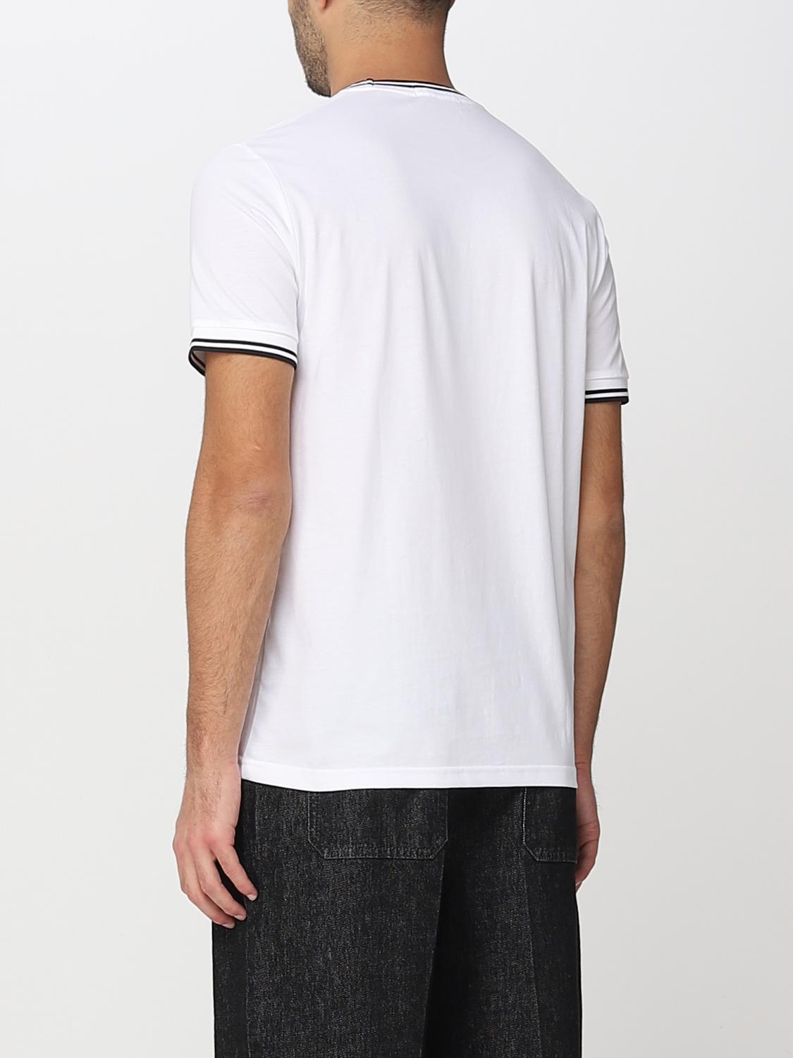 FRED PERRY T-SHIRT: T-shirt Fred Perry in cotone, Bianco - Img 2