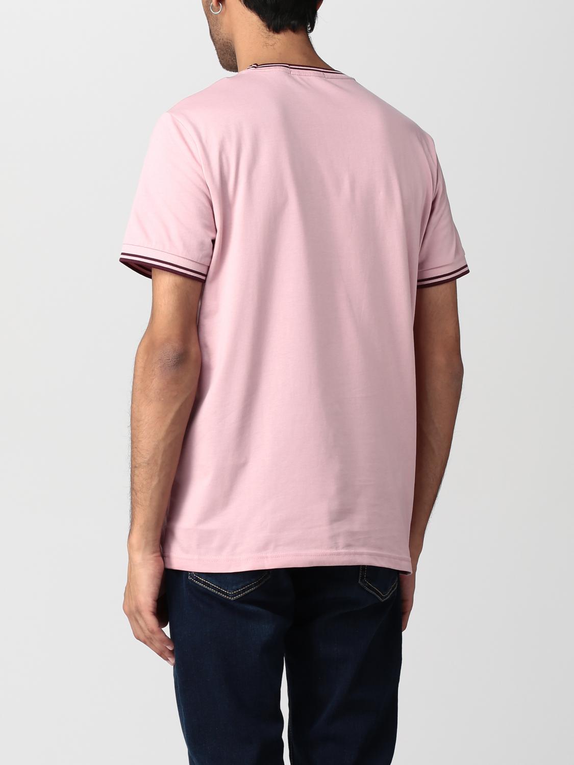 FRED PERRY T恤: T恤 男士 Fred Perry, 粉色 - Img 2