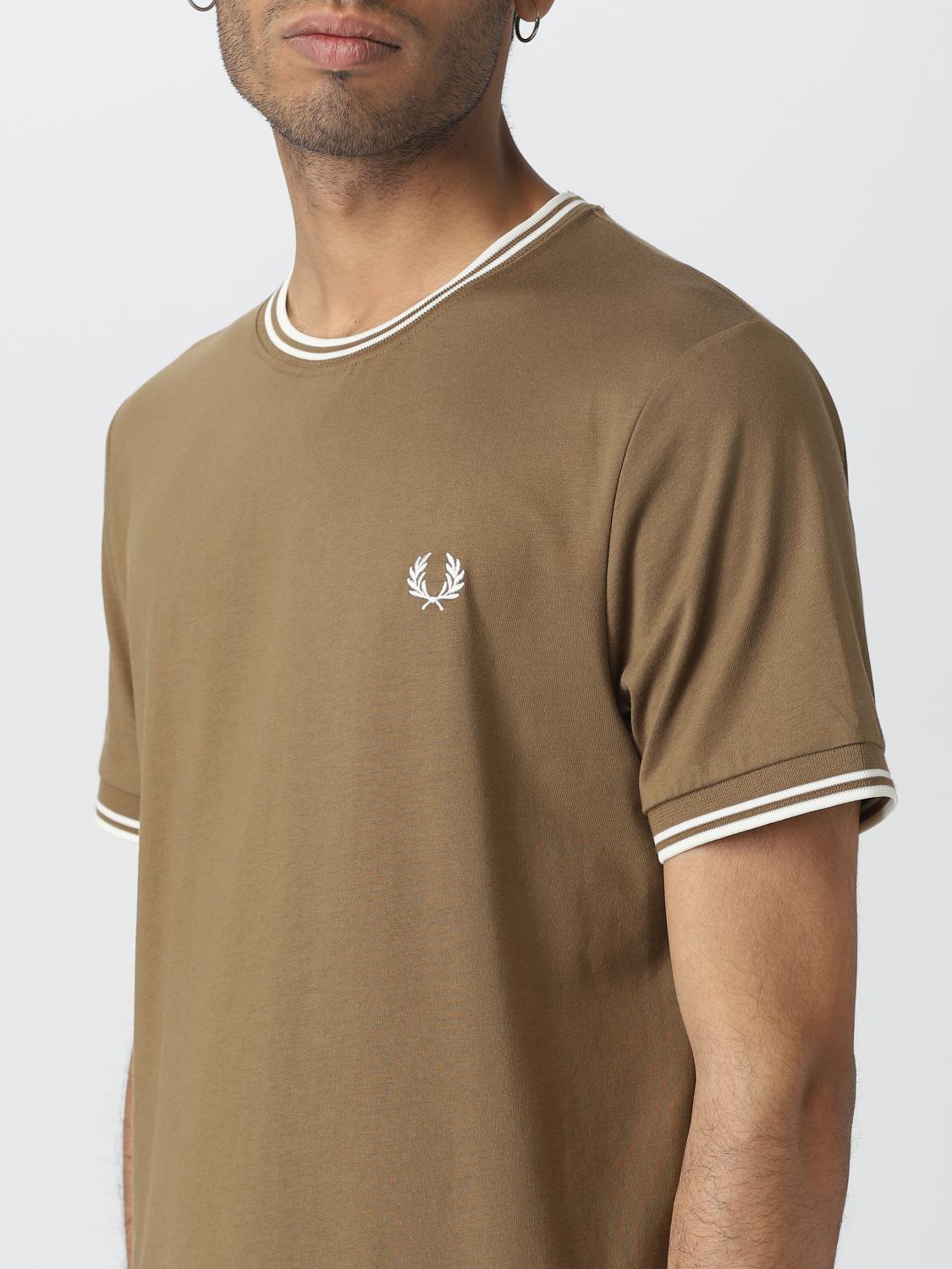 FRED PERRY T-SHIRT: T-shirt men Fred Perry, Grey - Img 3
