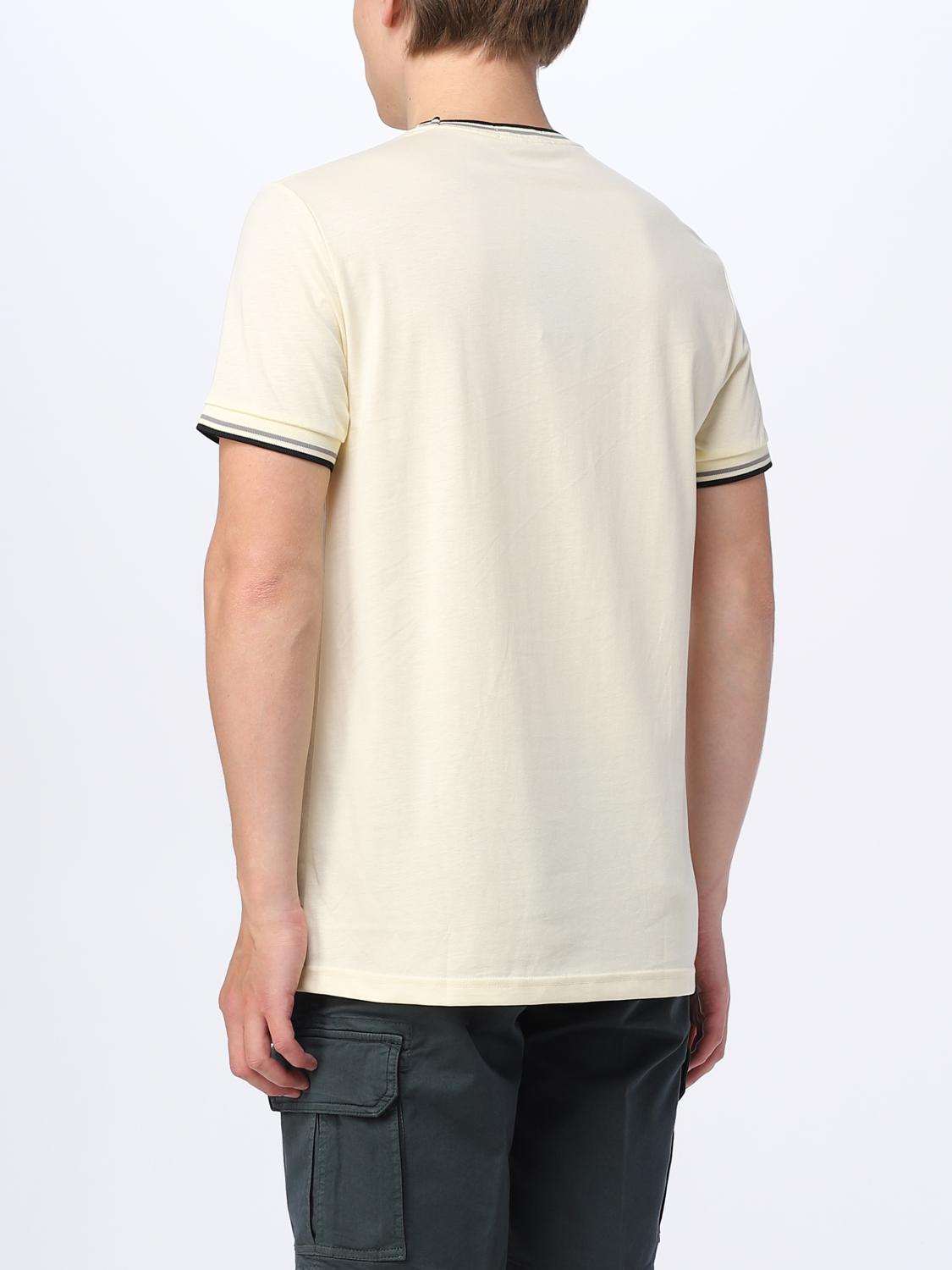 FRED PERRY T-SHIRT: T-shirt men Fred Perry, Cream - Img 2