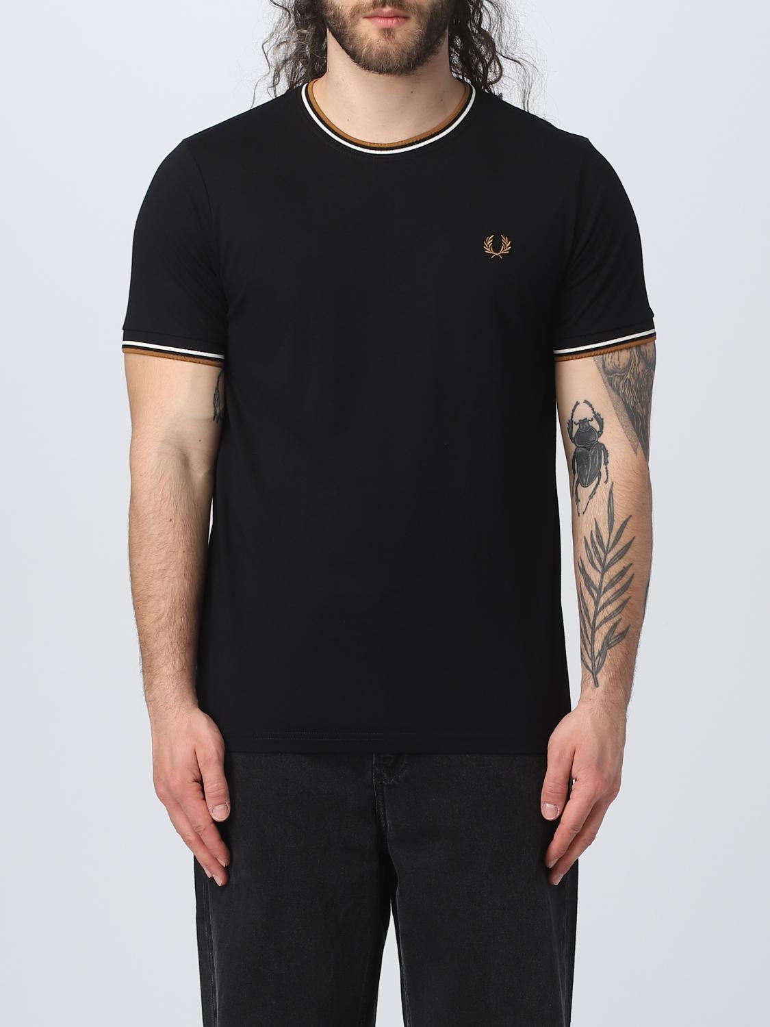 FRED PERRY T-SHIRT: T-shirt men Fred Perry, Black 1 - Img 1