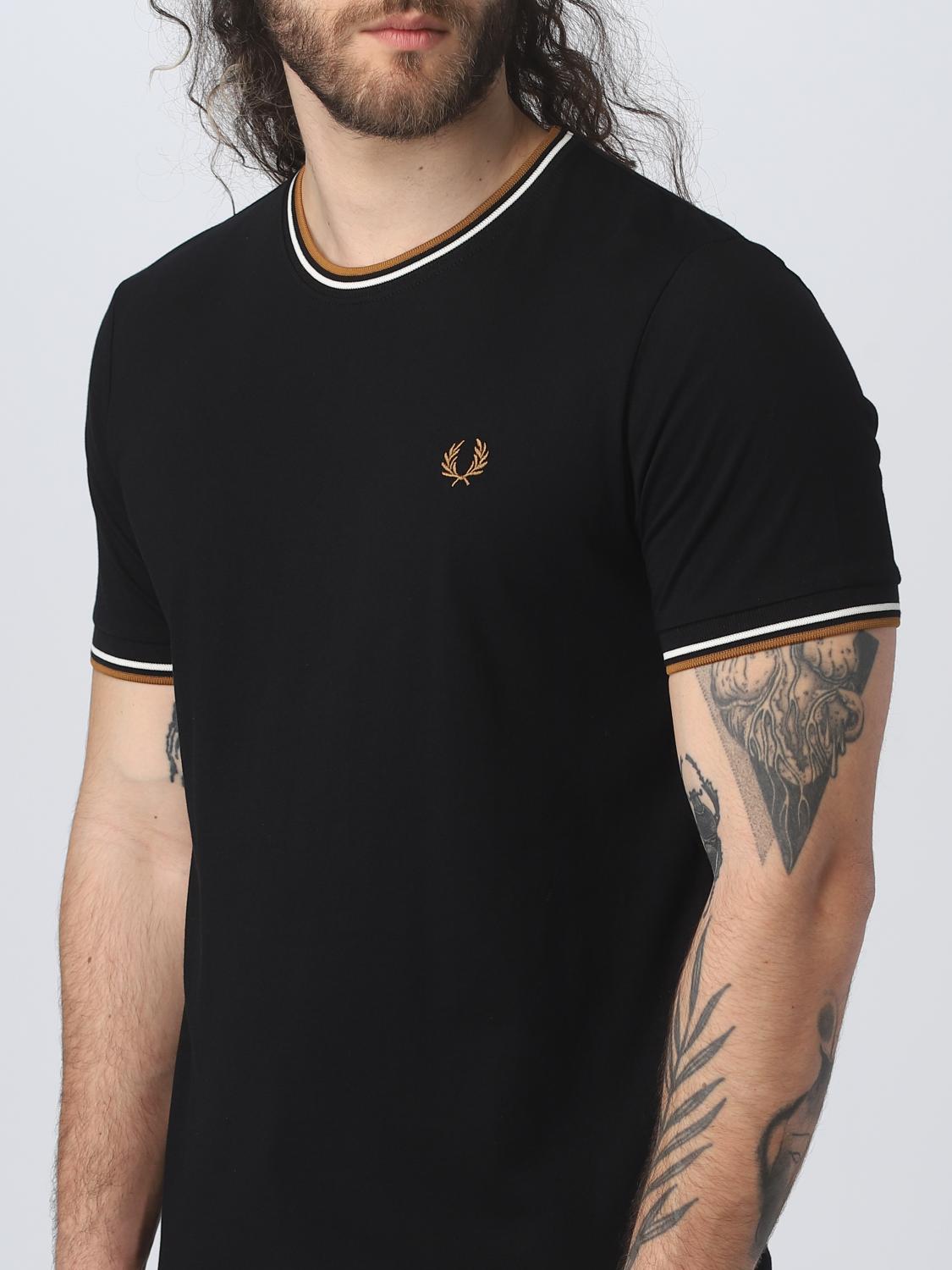 FRED PERRY T-SHIRT: T-shirt men Fred Perry, Black 1 - Img 3