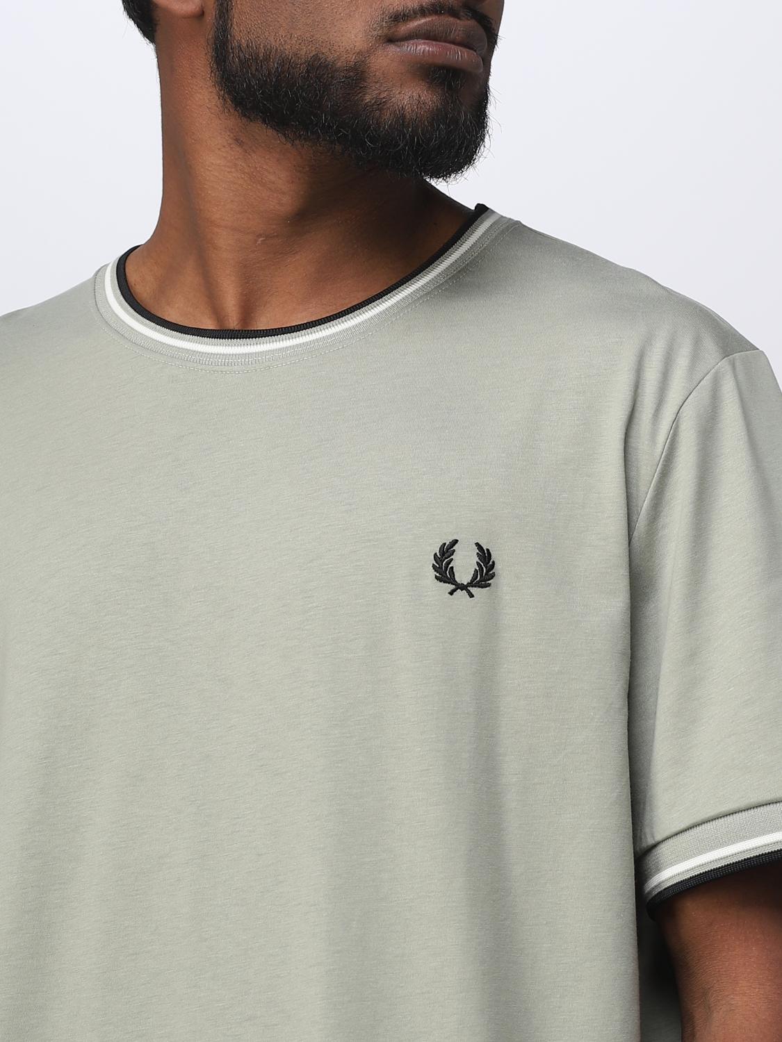 FRED PERRY T-SHIRT: T-shirt men Fred Perry, Grey 1 - Img 3