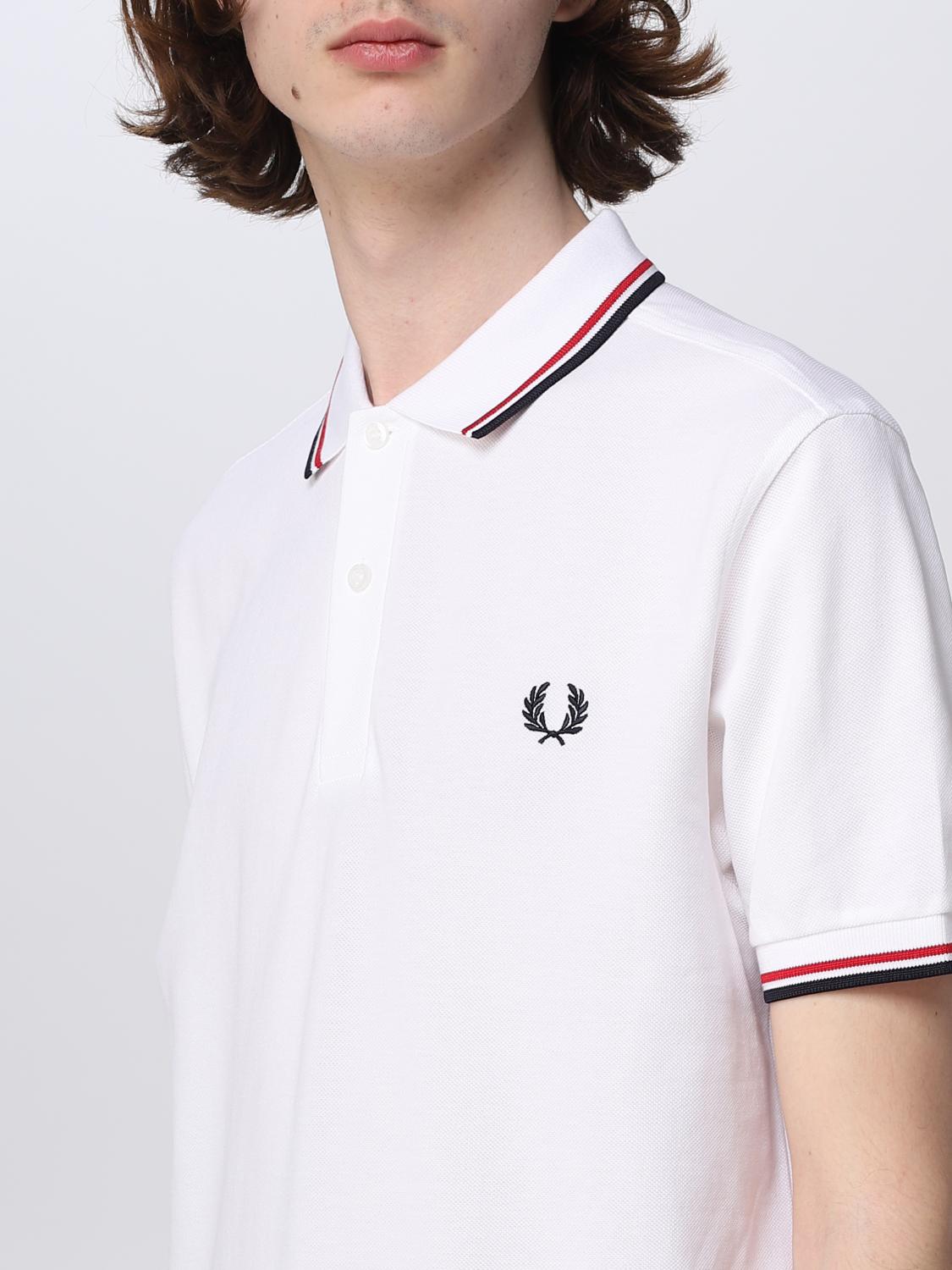 FRED PERRY POLO SHIRT: Polo shirt men Fred Perry, White - Img 3