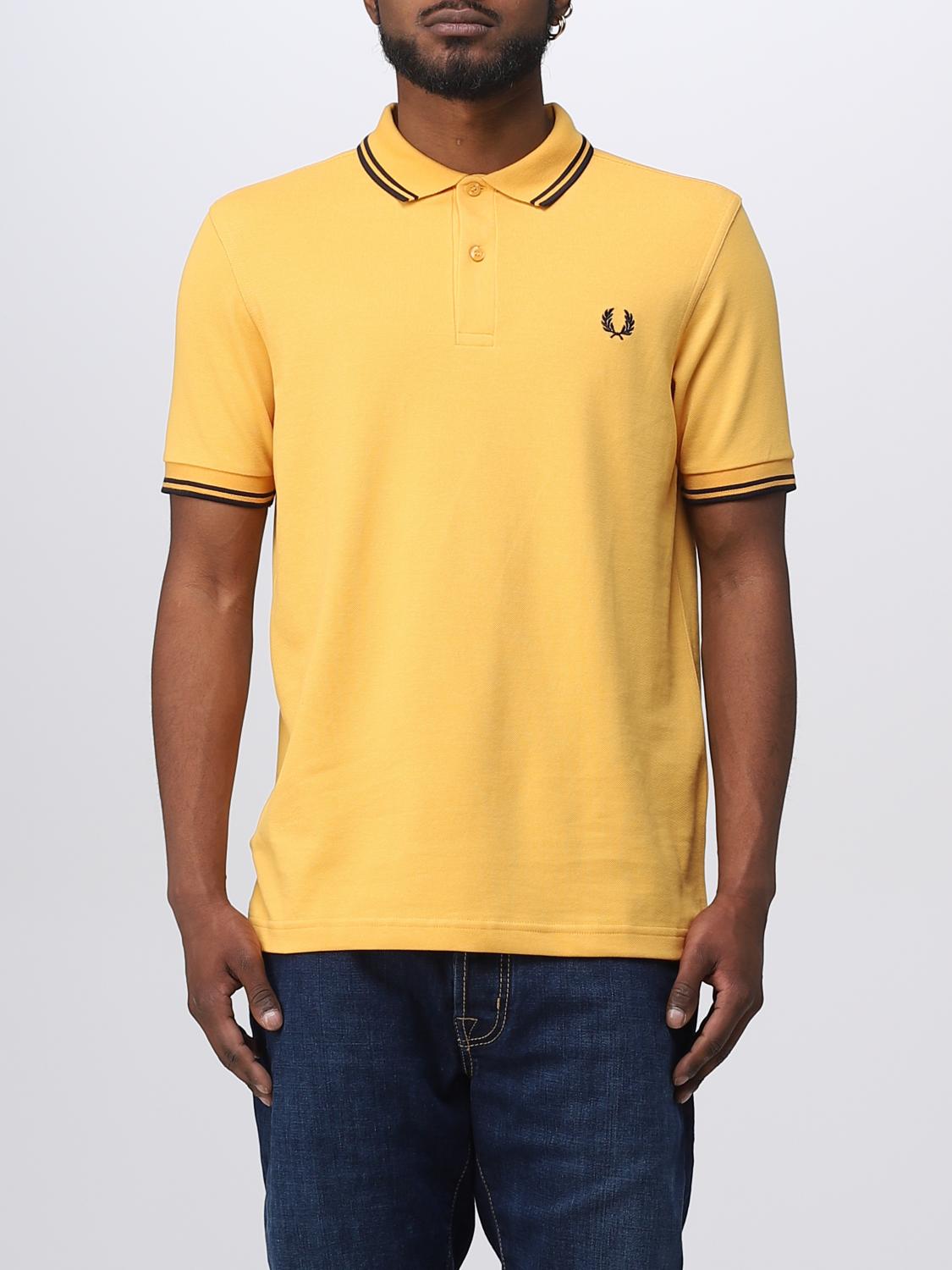 FRED PERRY POLO: Polo hombre Fred Perry, Amarillo - Img 1