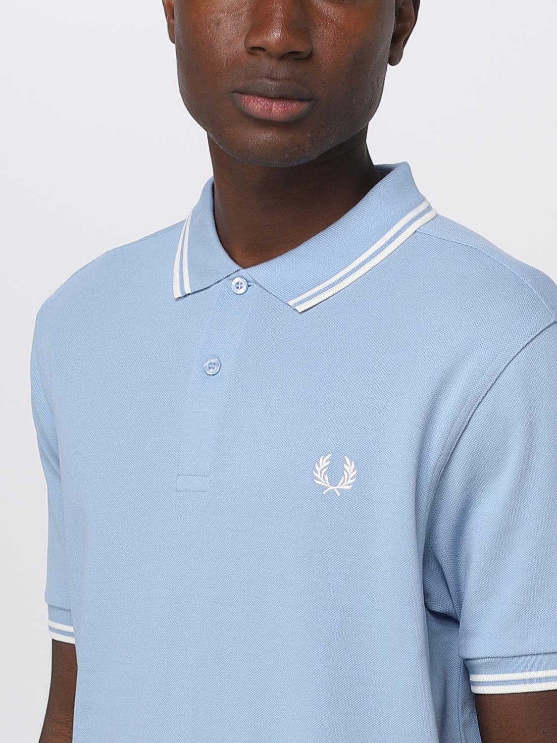 FRED PERRY POLO: Polo hombre Fred Perry, Azul Claro - Img 3