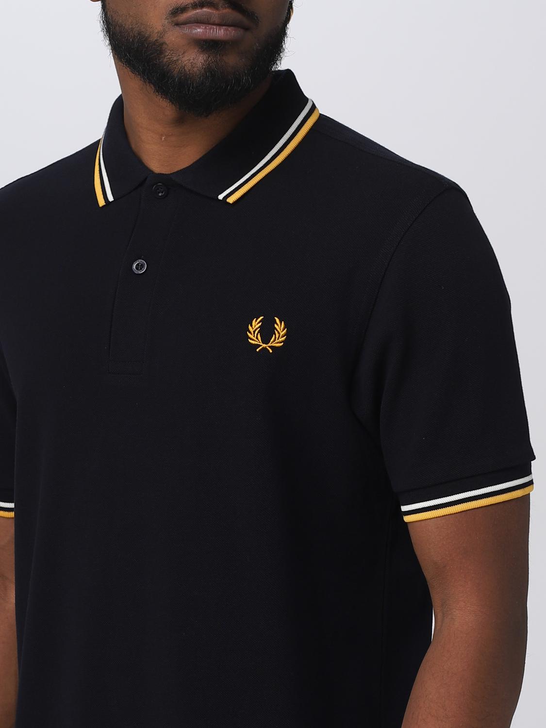 FRED PERRY POLO: Polo Fred Perry in piquet di cotone, Blue Navy - Img 3