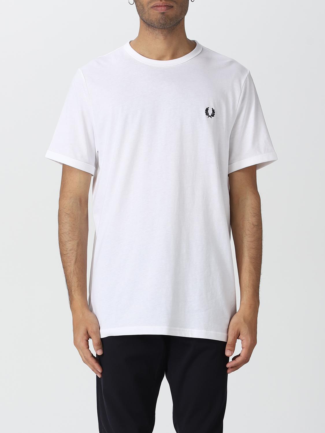 FRED PERRY T-SHIRT: T-shirt men Fred Perry, White - Img 1