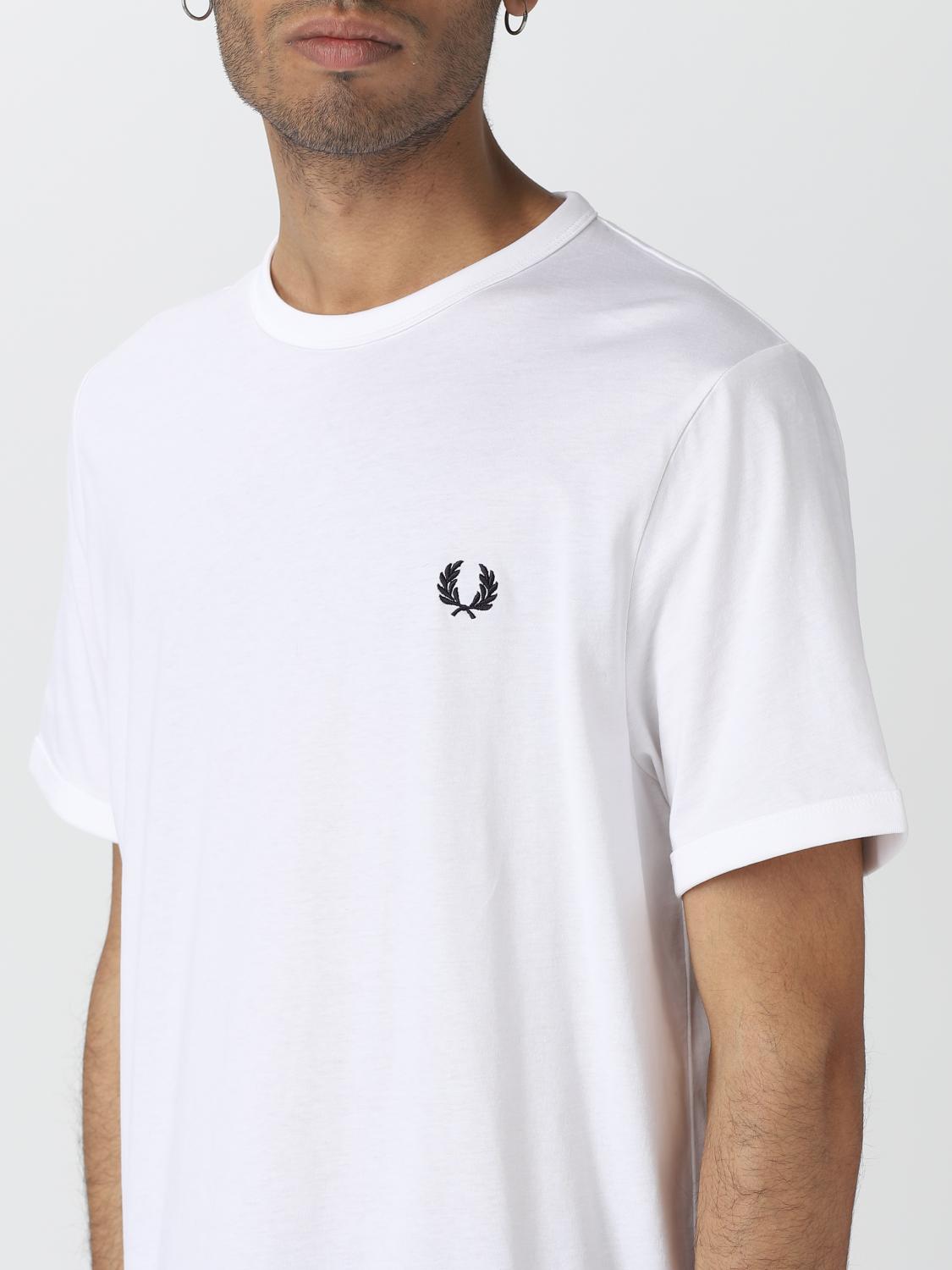 FRED PERRY T-SHIRT: T-shirt men Fred Perry, White - Img 3