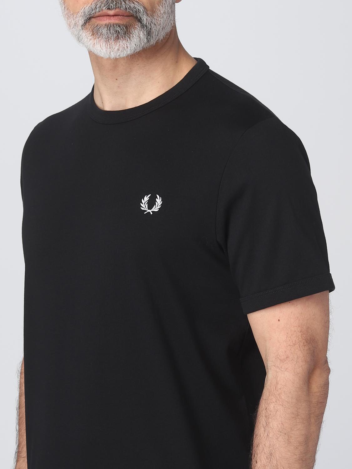 FRED PERRY T-SHIRT: T-shirt men Fred Perry, Black - Img 3