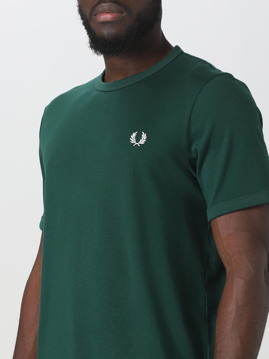 FRED PERRY T-SHIRT: T-shirt herren Fred Perry, Grün - Img 3