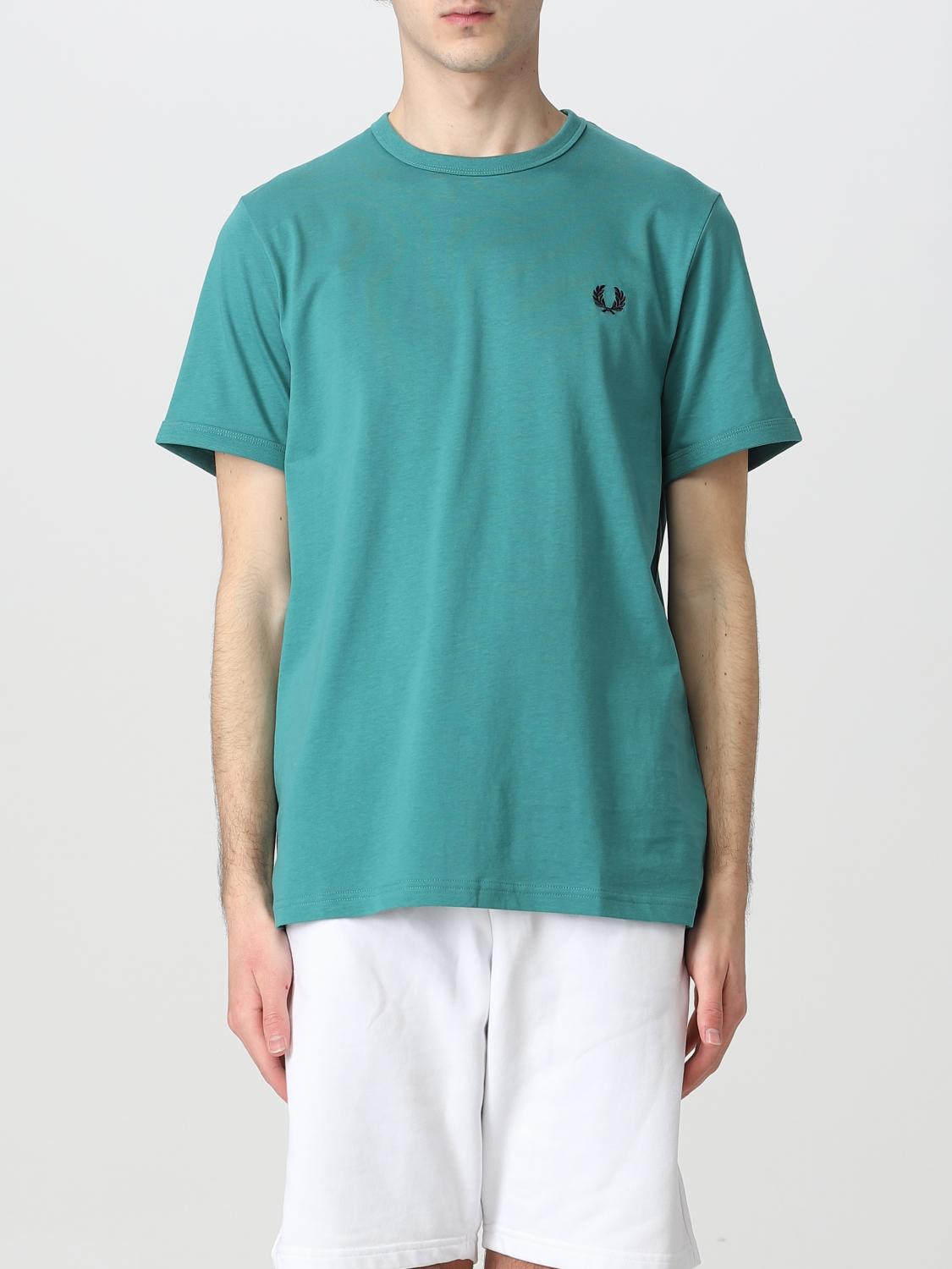 FRED PERRY T-SHIRT: T-shirt men Fred Perry, Water - Img 1