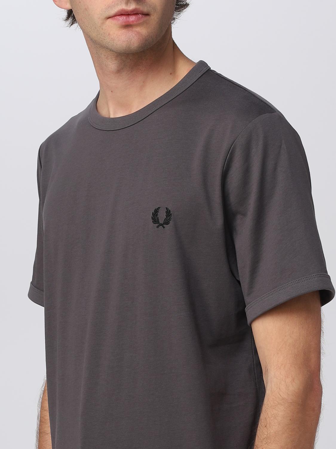 FRED PERRY T-SHIRT: T-shirt men Fred Perry, Grey - Img 3