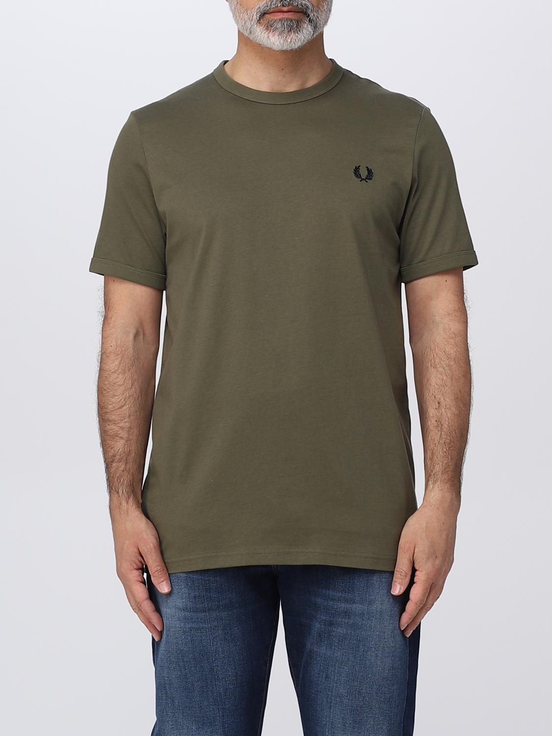FRED PERRY T-SHIRT: T-shirt herren Fred Perry, Military - Img 1