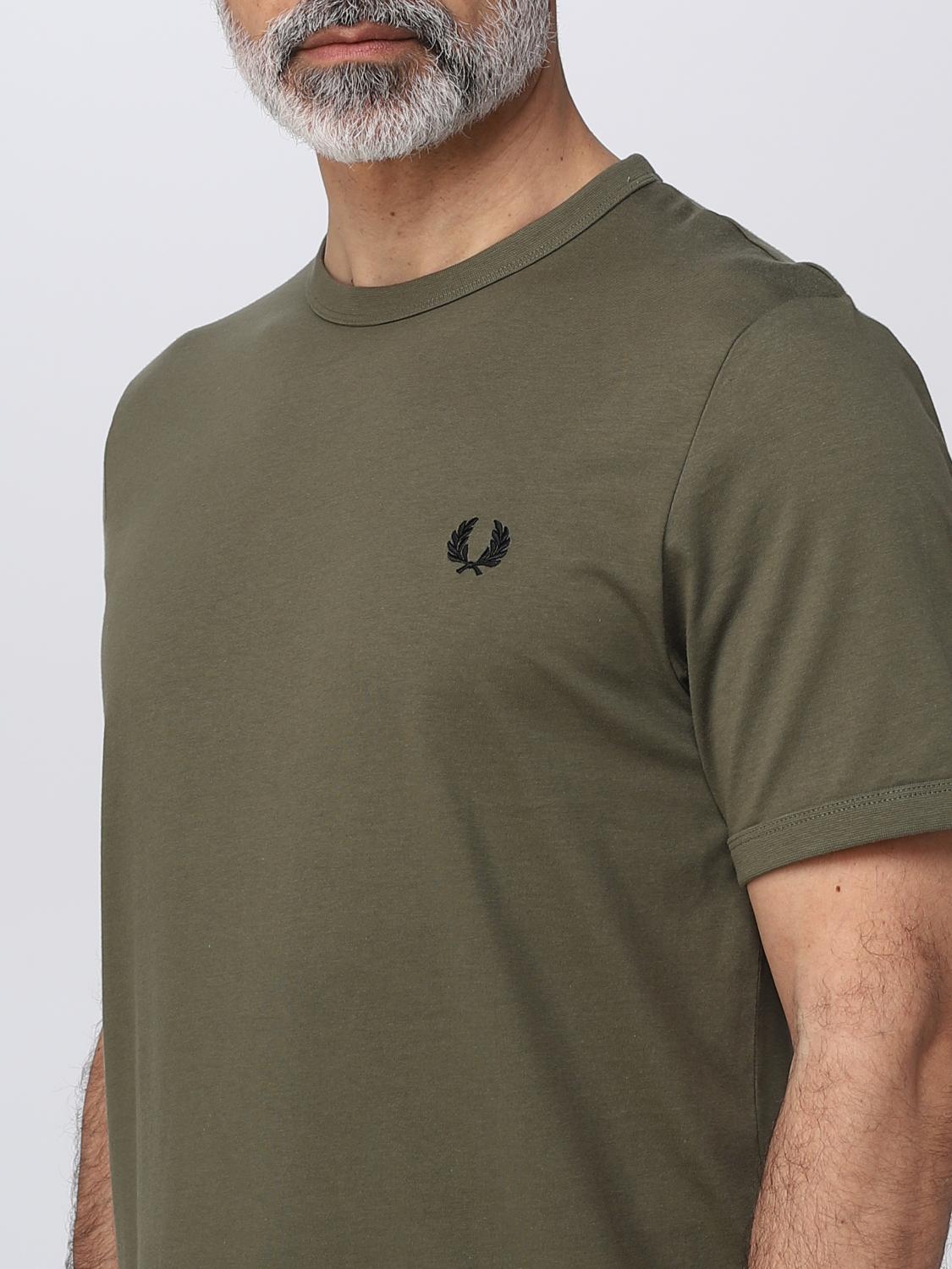 FRED PERRY T-SHIRT: T-shirt herren Fred Perry, Military - Img 3