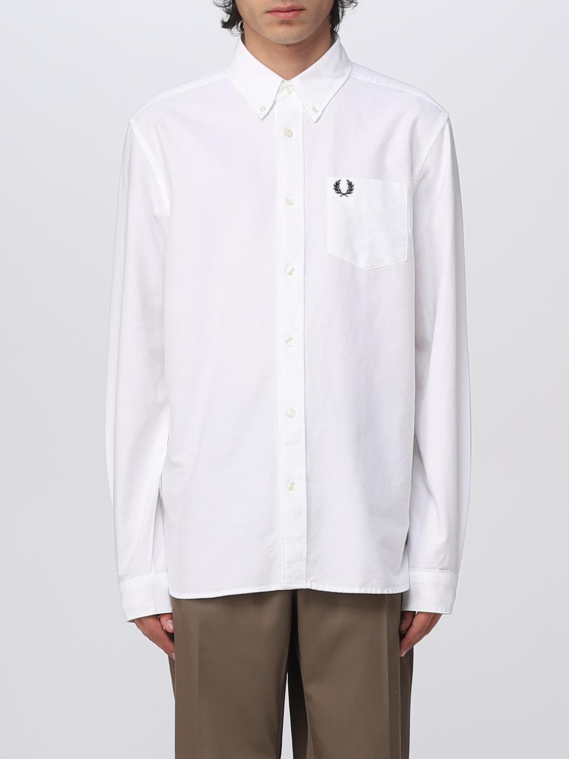FRED PERRY CAMISA: Camisa hombre Fred Perry, Blanco - Img 1