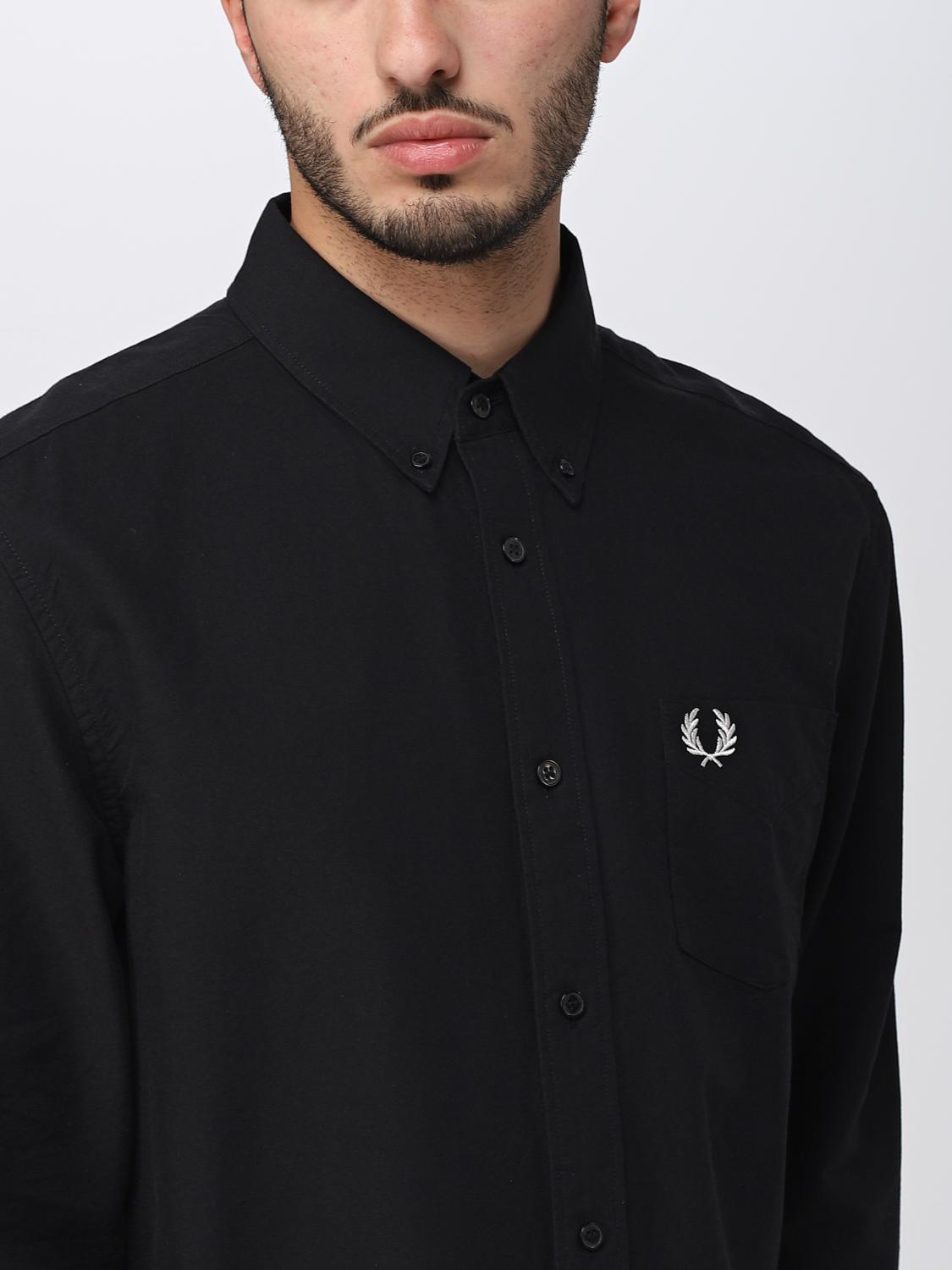 FRED PERRY シャツ: シャツ メンズ Fred Perry, ブラック - Img 3