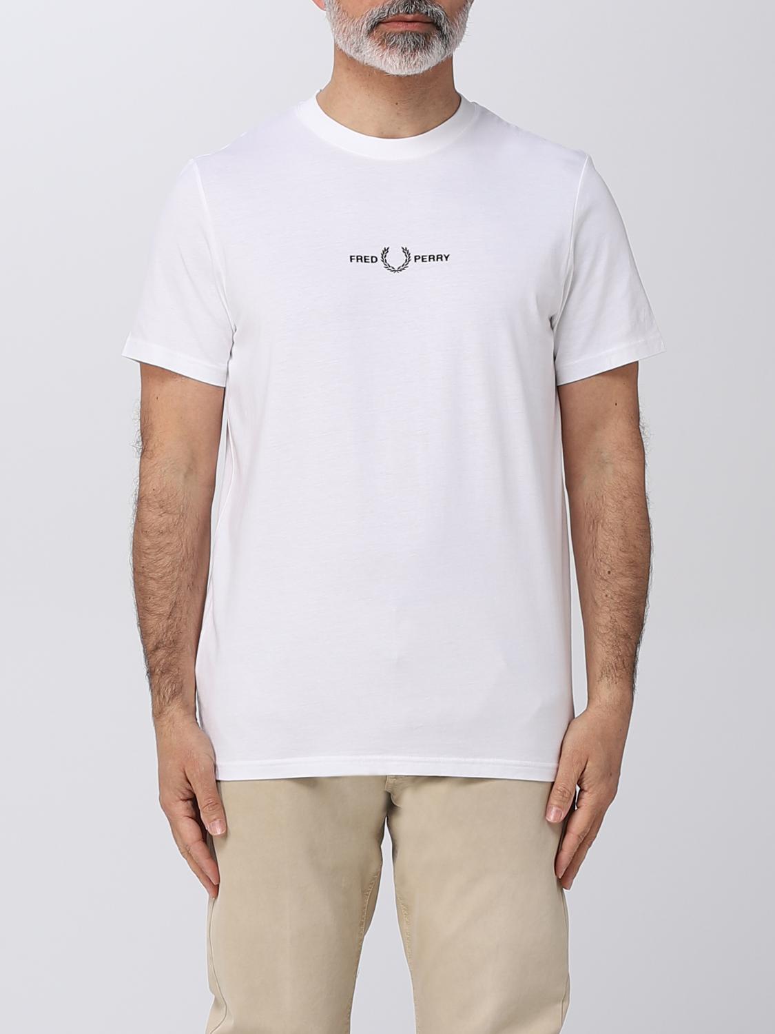 FRED PERRY T-SHIRT: T-shirt men Fred Perry, White - Img 1