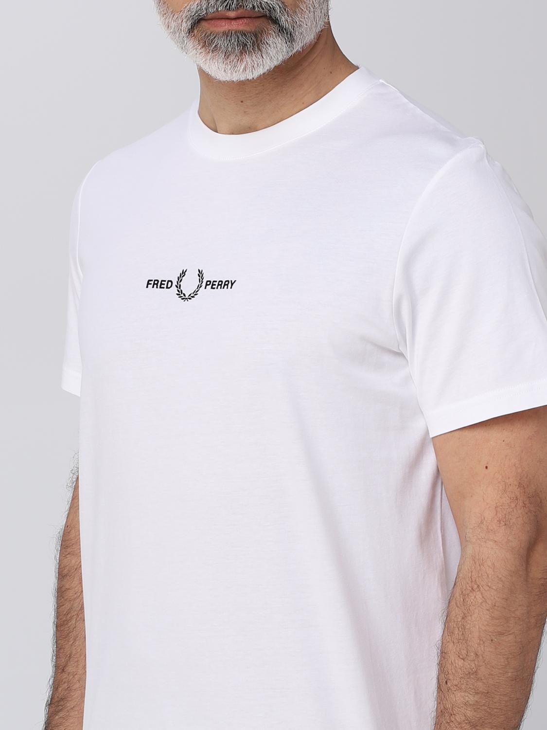 FRED PERRY T-SHIRT: T-shirt men Fred Perry, White - Img 3