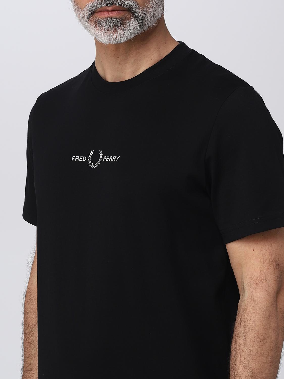 FRED PERRY T-SHIRT: T-shirt homme Fred Perry, Noir - Img 3